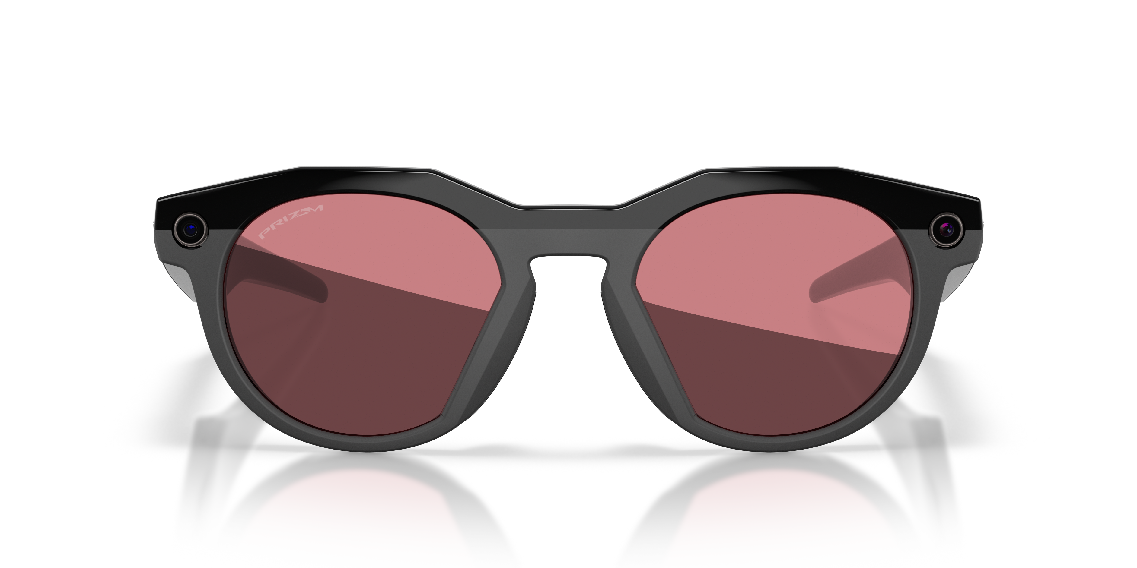 Oakley | Meta Meta HSTN Unisex Round Prizm Sunglasses - Brown Smoke Frame