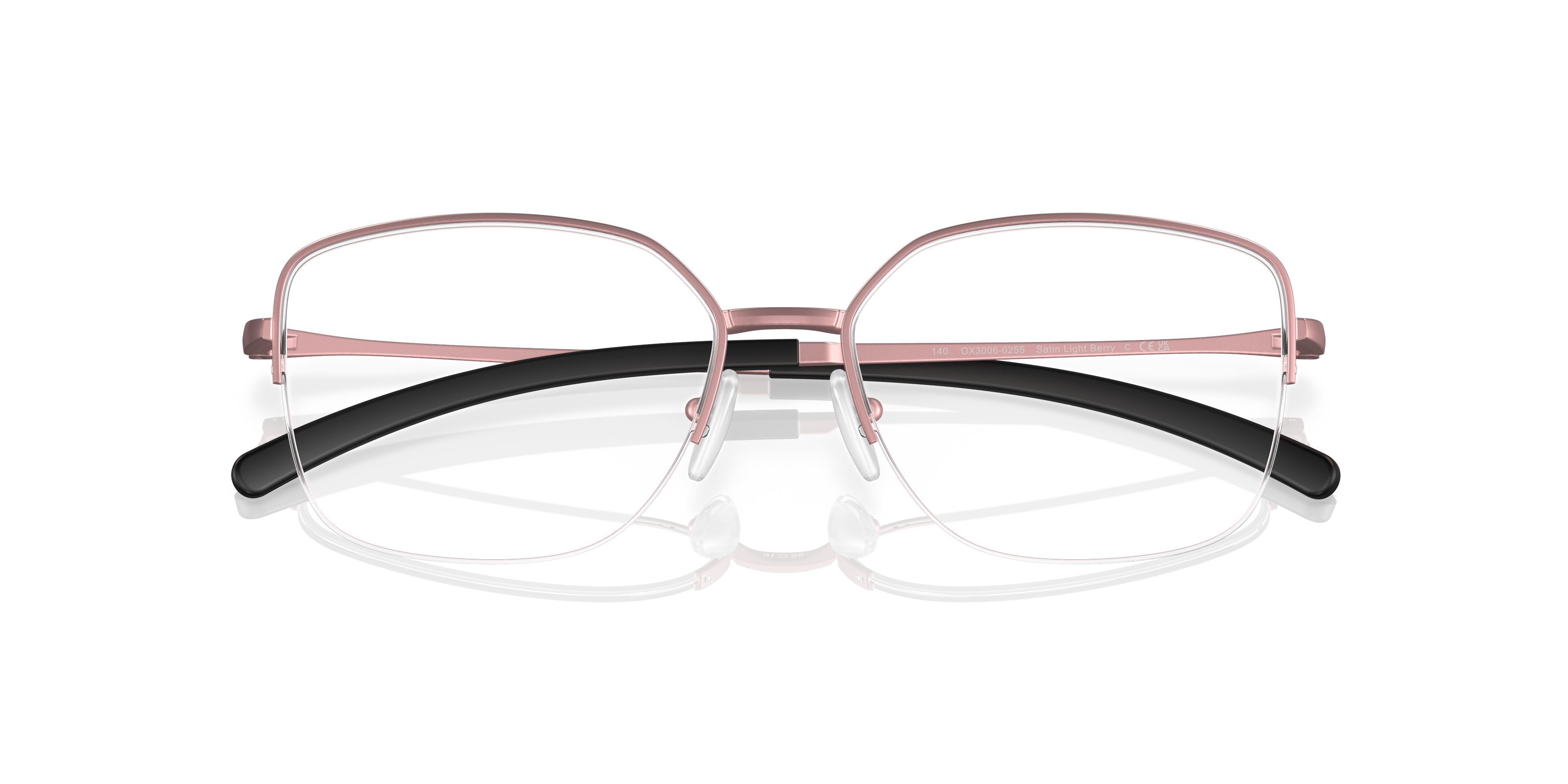 Oakley OX3006 Moonglow Women's Round Eyeglass Frames - Satin Light Berry Frame