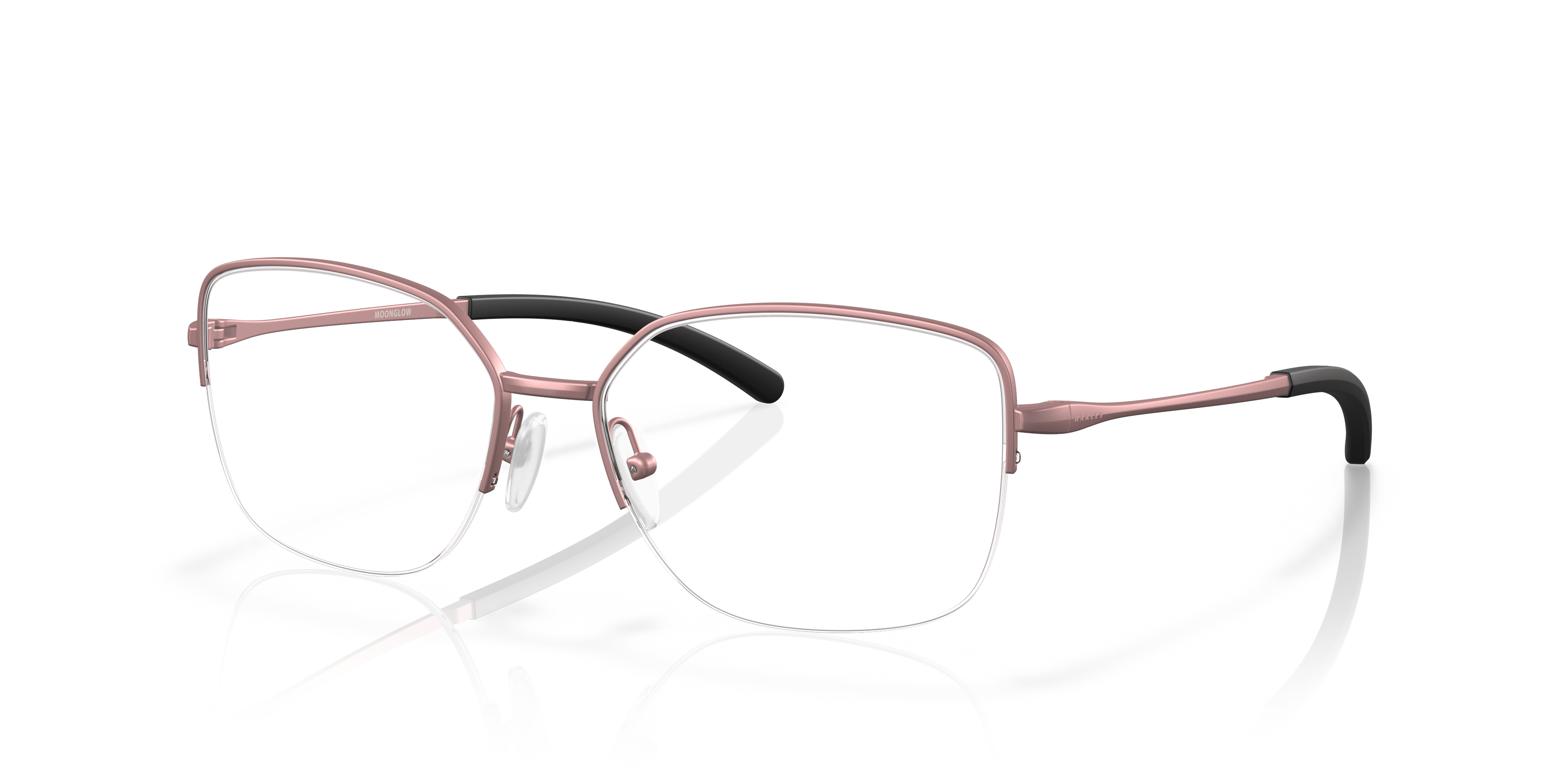 Oakley OX3006 Moonglow Women's Round Eyeglass Frames - Satin Chrome Frame