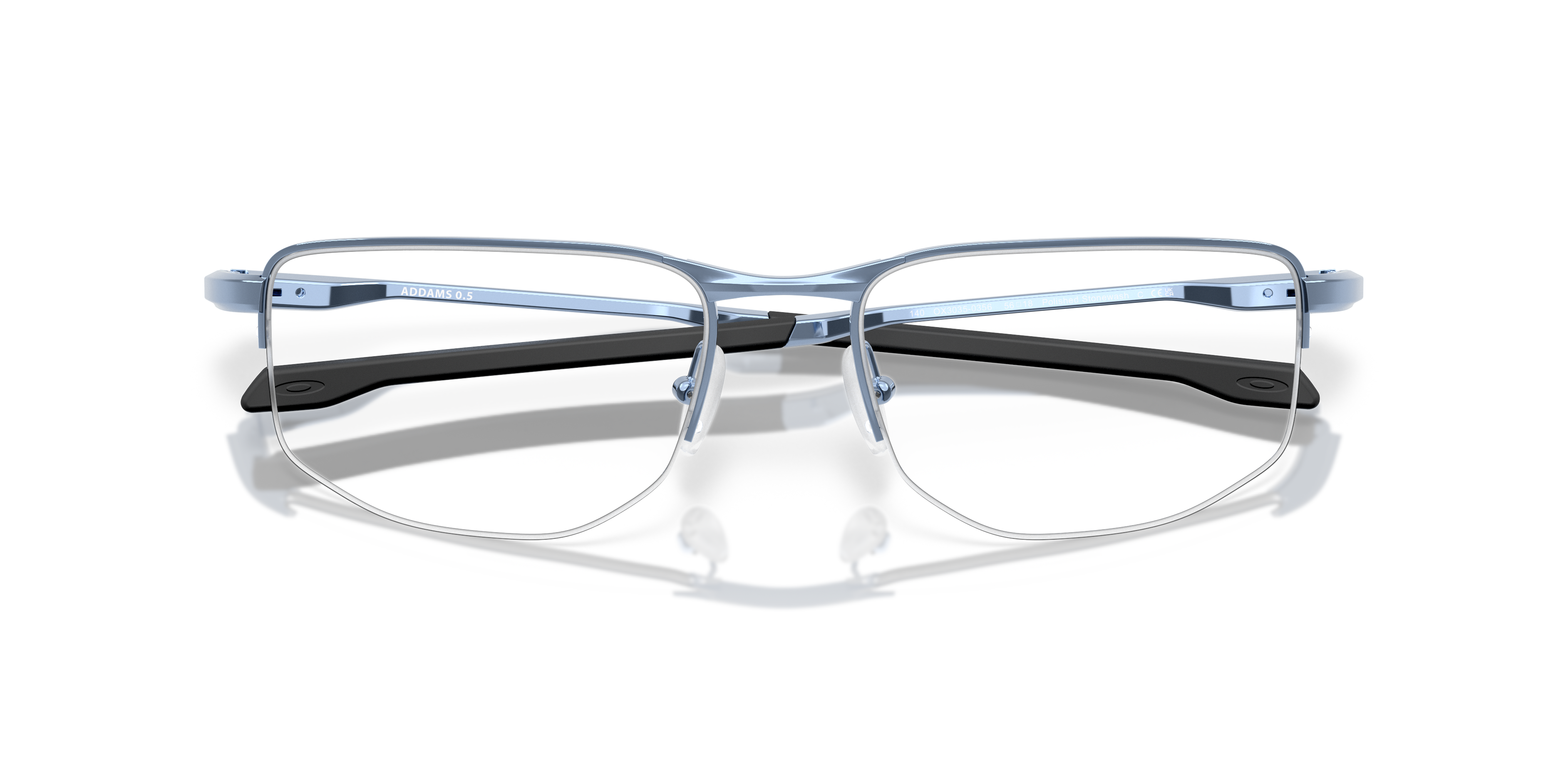 Oakley OX3035 Addams 0.5 Men's Rectangle Eyeglass Frames - Polished Stonewash Frame