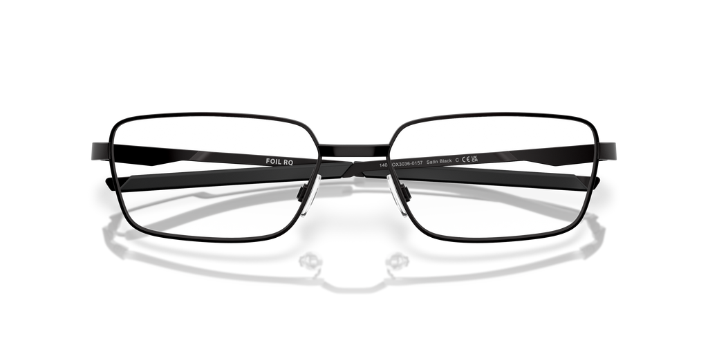 Oakley OX3036 Foil RQ Men's Rectangle Eyeglass Frames - Satin Lead Frame