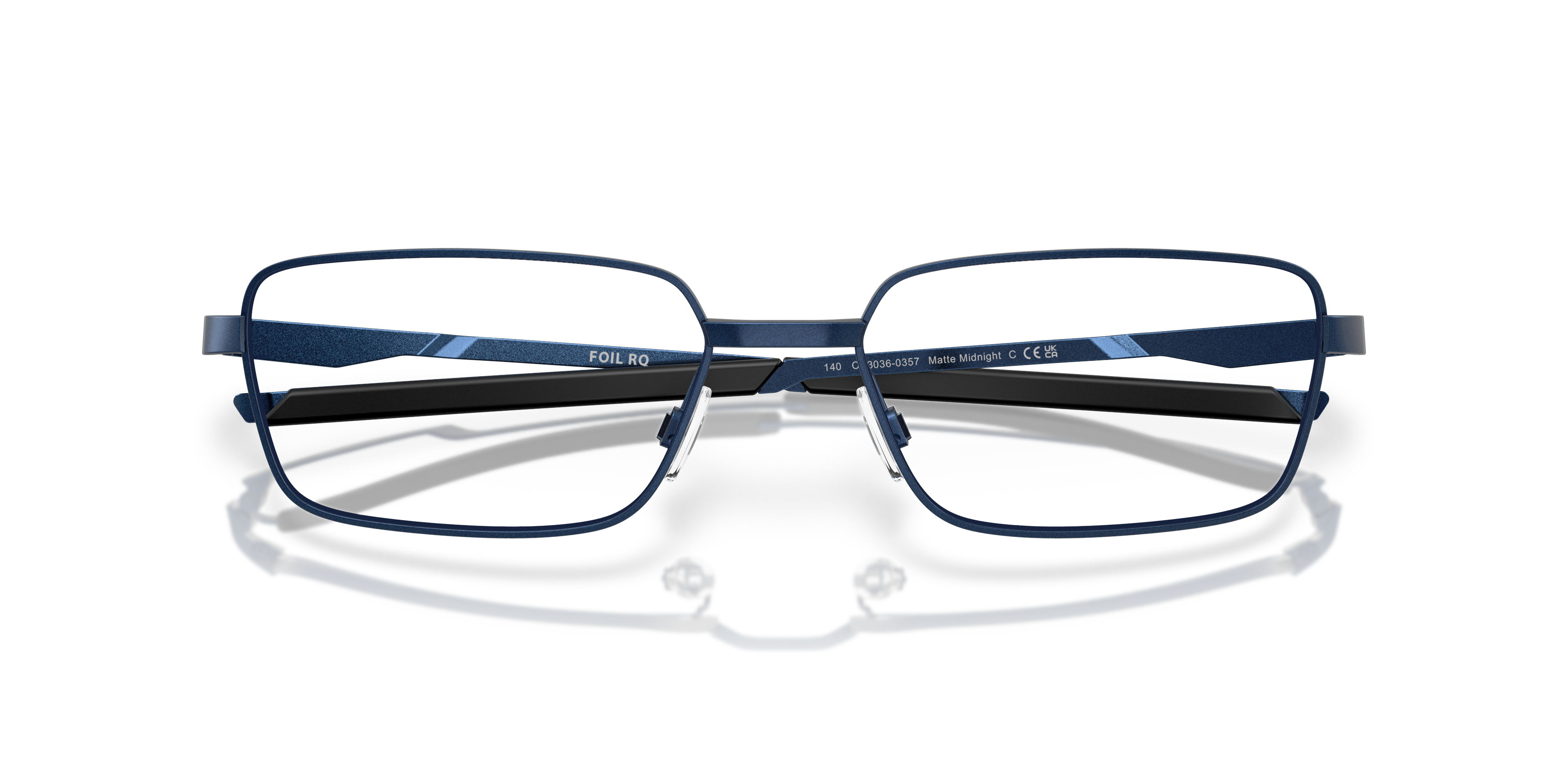Oakley OX3036 Foil RQ Men's Rectangle Eyeglass Frames - Satin Lead Frame