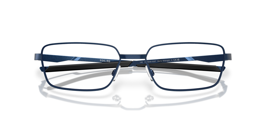 Oakley OX3036 Foil RQ Men's Rectangle Eyeglass Frames - Satin Black Frame