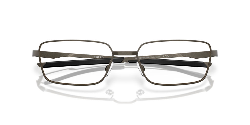 Oakley OX3036 Foil RQ Men's Rectangle Eyeglass Frames - Satin Black Frame