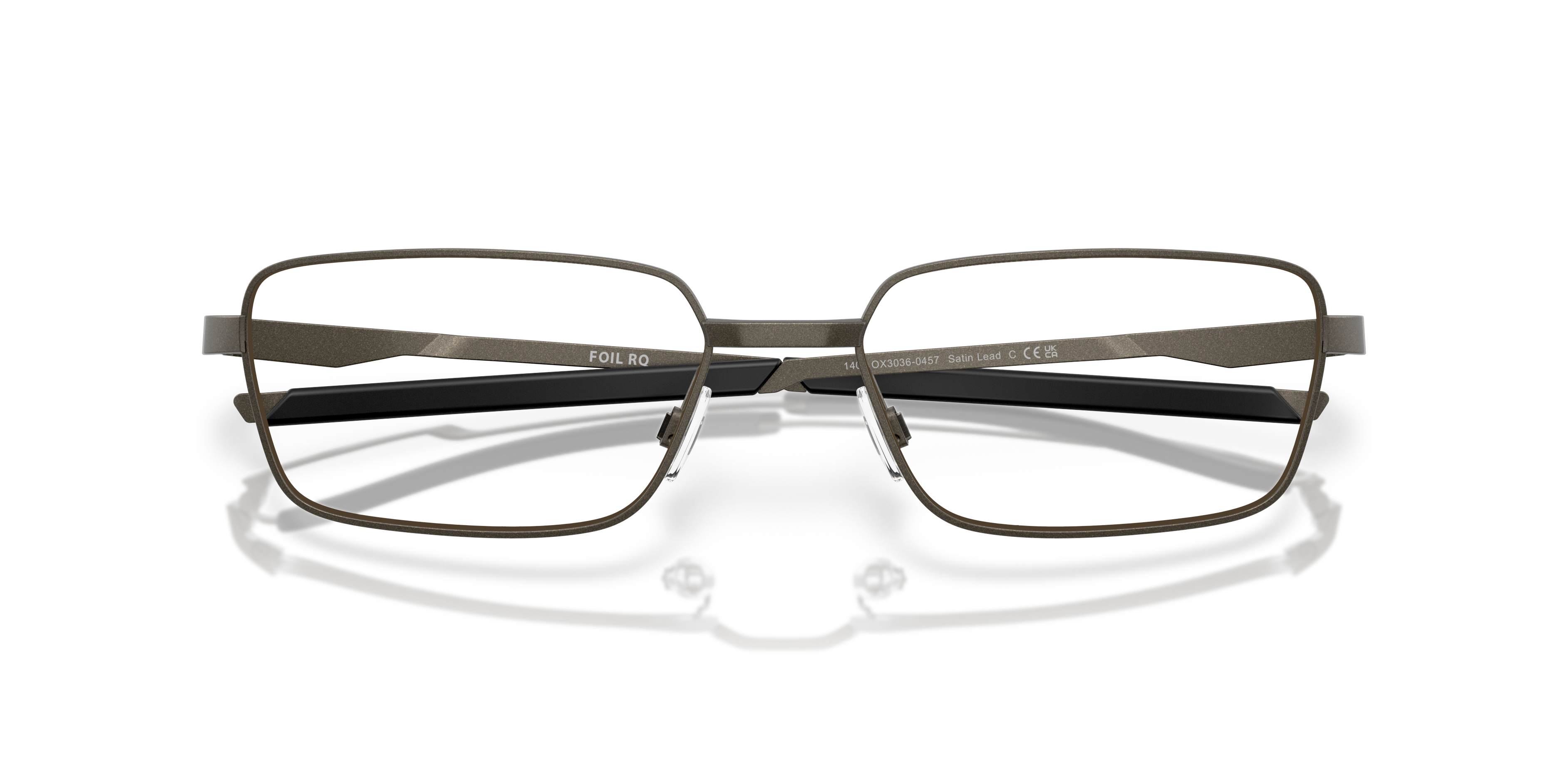 Oakley OX3036 Foil RQ Men's Rectangle Eyeglass Frames - Satin Black Frame