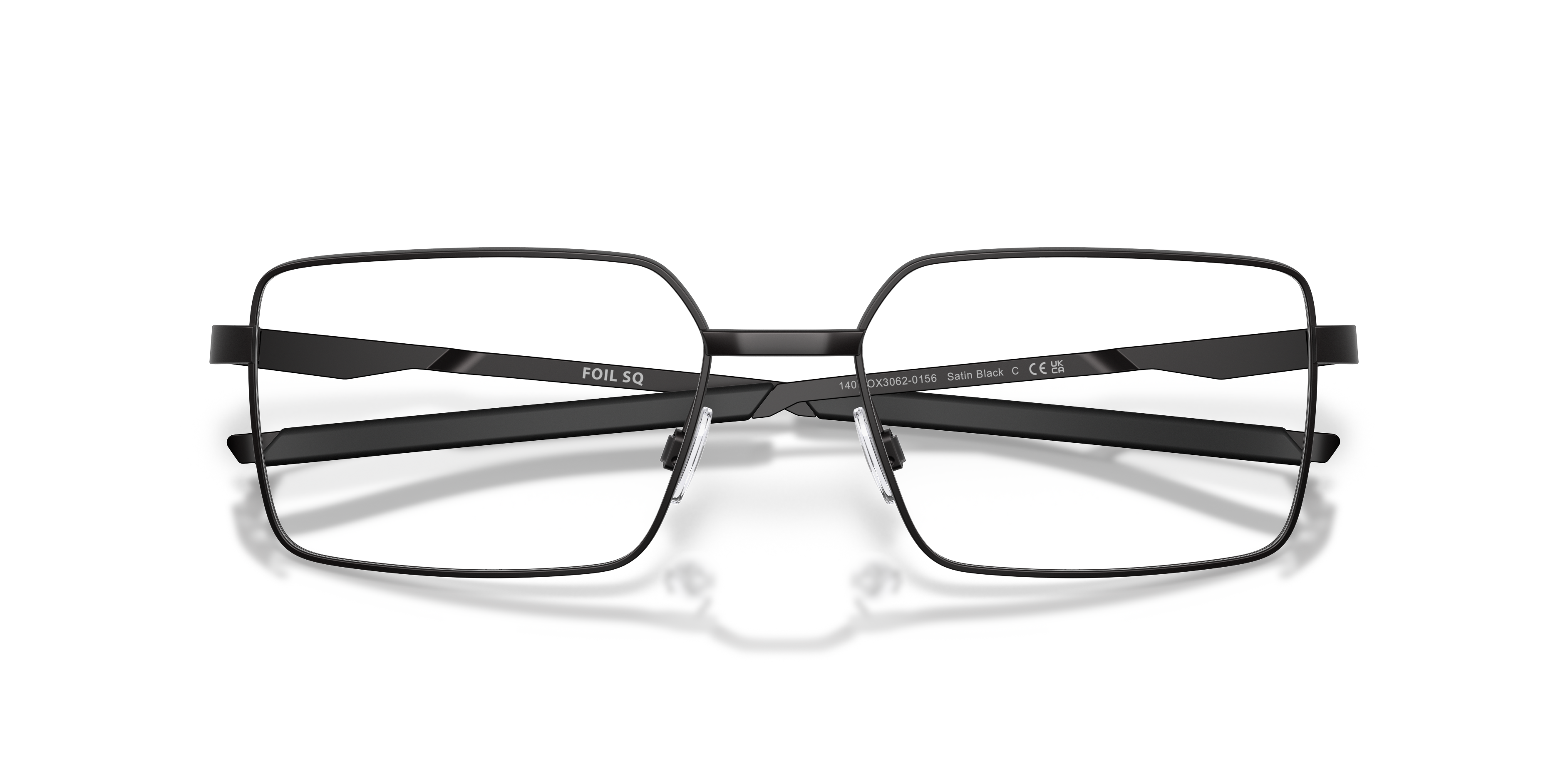 Oakley OX3062 Foil SQ Men's Rectangle Eyeglass Frames - Matte Gunmetal Frame
