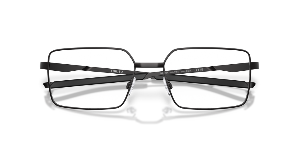 Oakley OX3062 Foil SQ Men's Rectangle Eyeglass Frames - Satin Black Frame