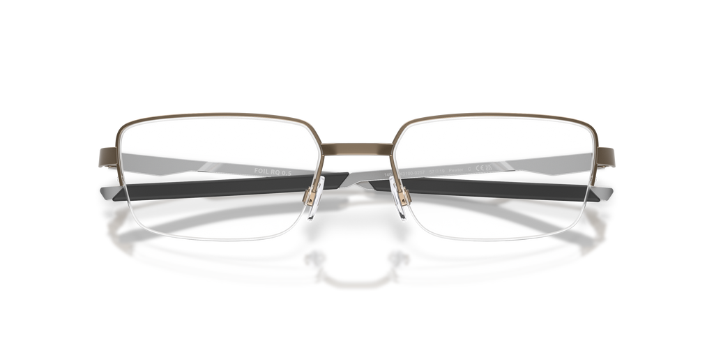 Oakley OX3100 Foil RQ 0.5 Unisex Rectangle Eyeglass Frames - Matte Midnight Frame