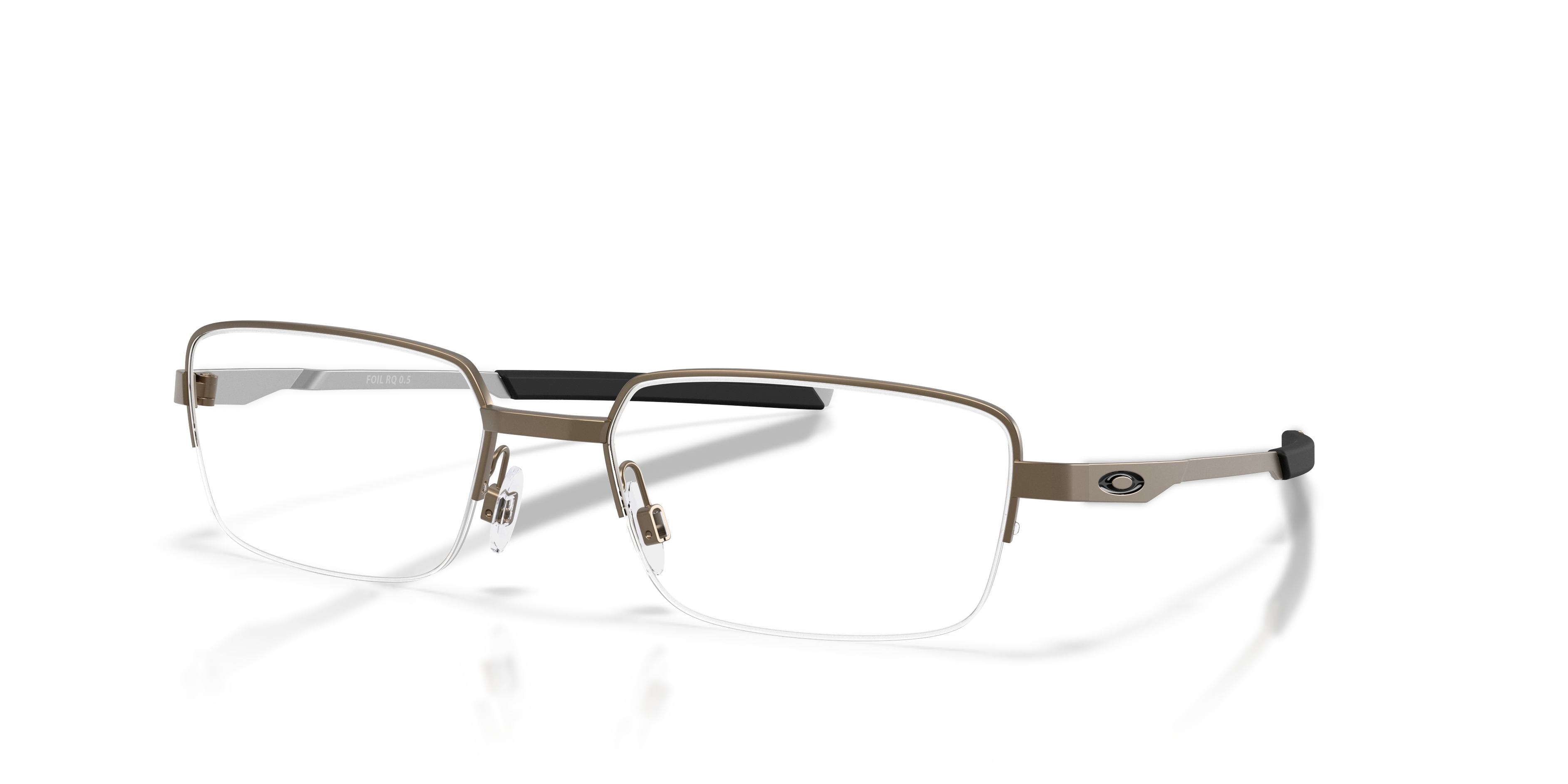 Oakley OX3100 Foil RQ 0.5 Unisex Rectangle Eyeglass Frames - Pewter Frame