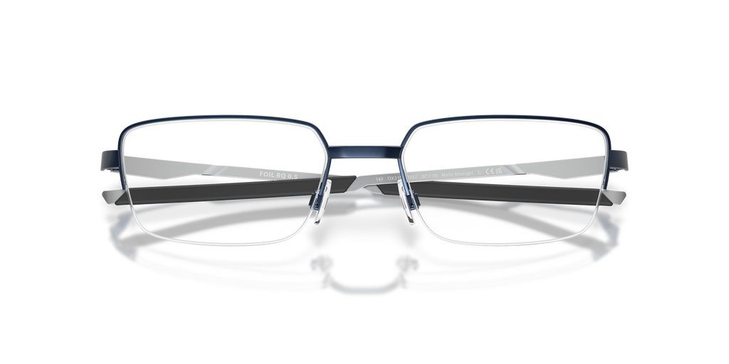 Oakley OX3100 Foil RQ 0.5 Unisex Rectangle Eyeglass Frames - Matte Midnight Frame