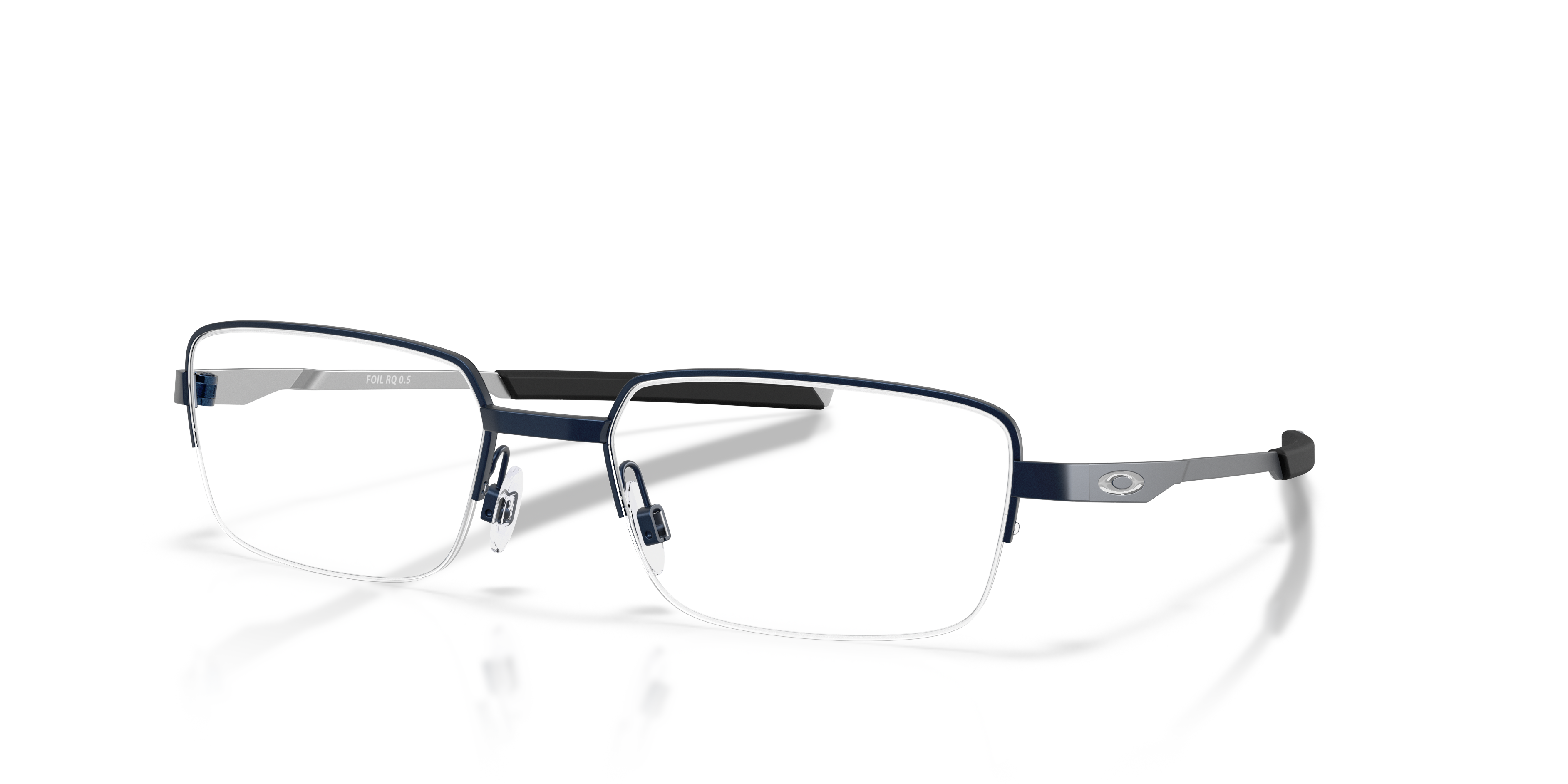 Oakley OX3100 Foil RQ 0.5 Unisex Rectangle Eyeglass Frames - Pewter Frame