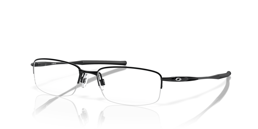 Oakley OX3102 Clubface Men's Rectangle Eyeglass Frames - Polished Black Frame