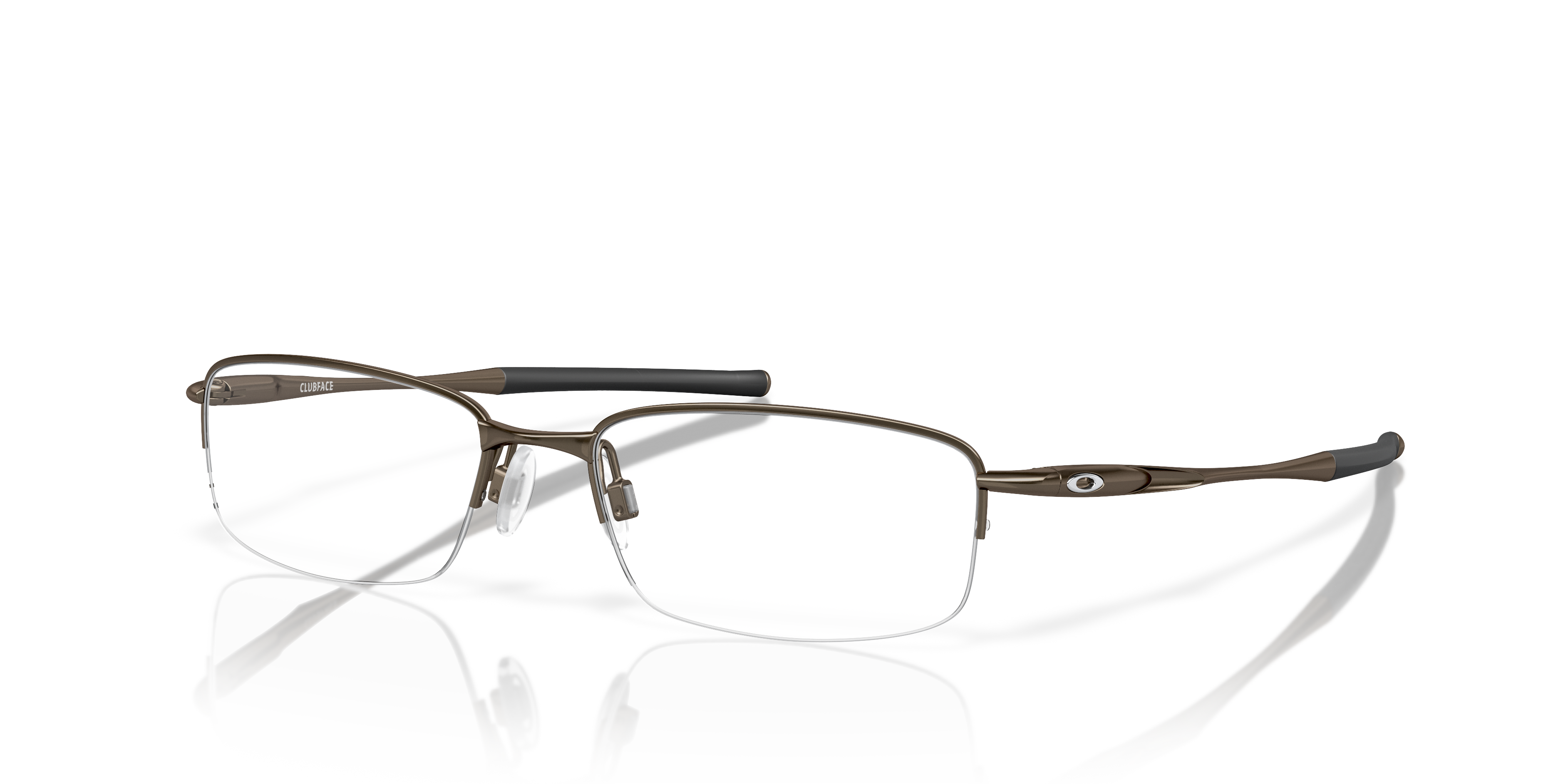 Oakley OX3102 Clubface Men's Rectangle Eyeglass Frames - Pewter Frame