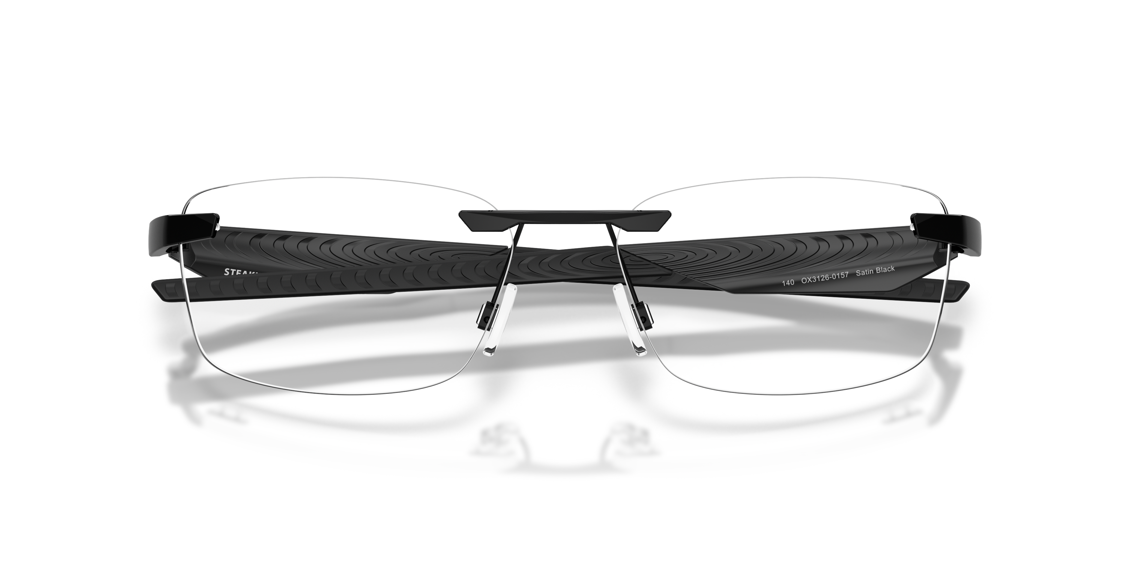 Oakley OX3126 Steakhouse 1.0 Unisex Rectangle Eyeglass Frames - Matte Gunmetal Frame