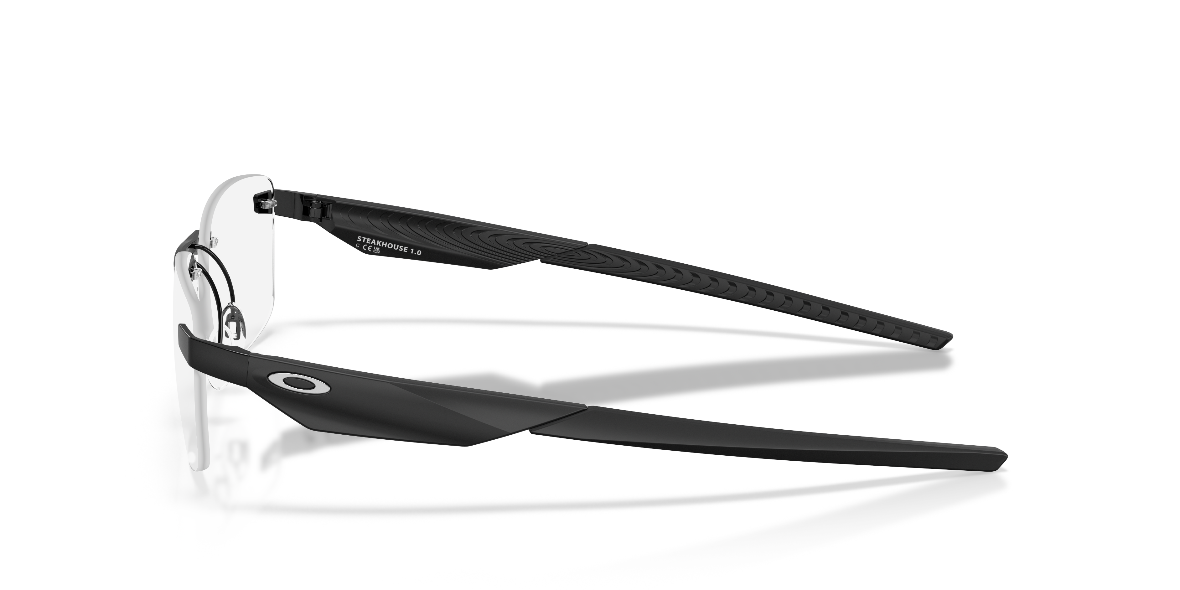 Oakley OX3126 Steakhouse 1.0 Unisex Rectangle Eyeglass Frames - Matte Gunmetal Frame