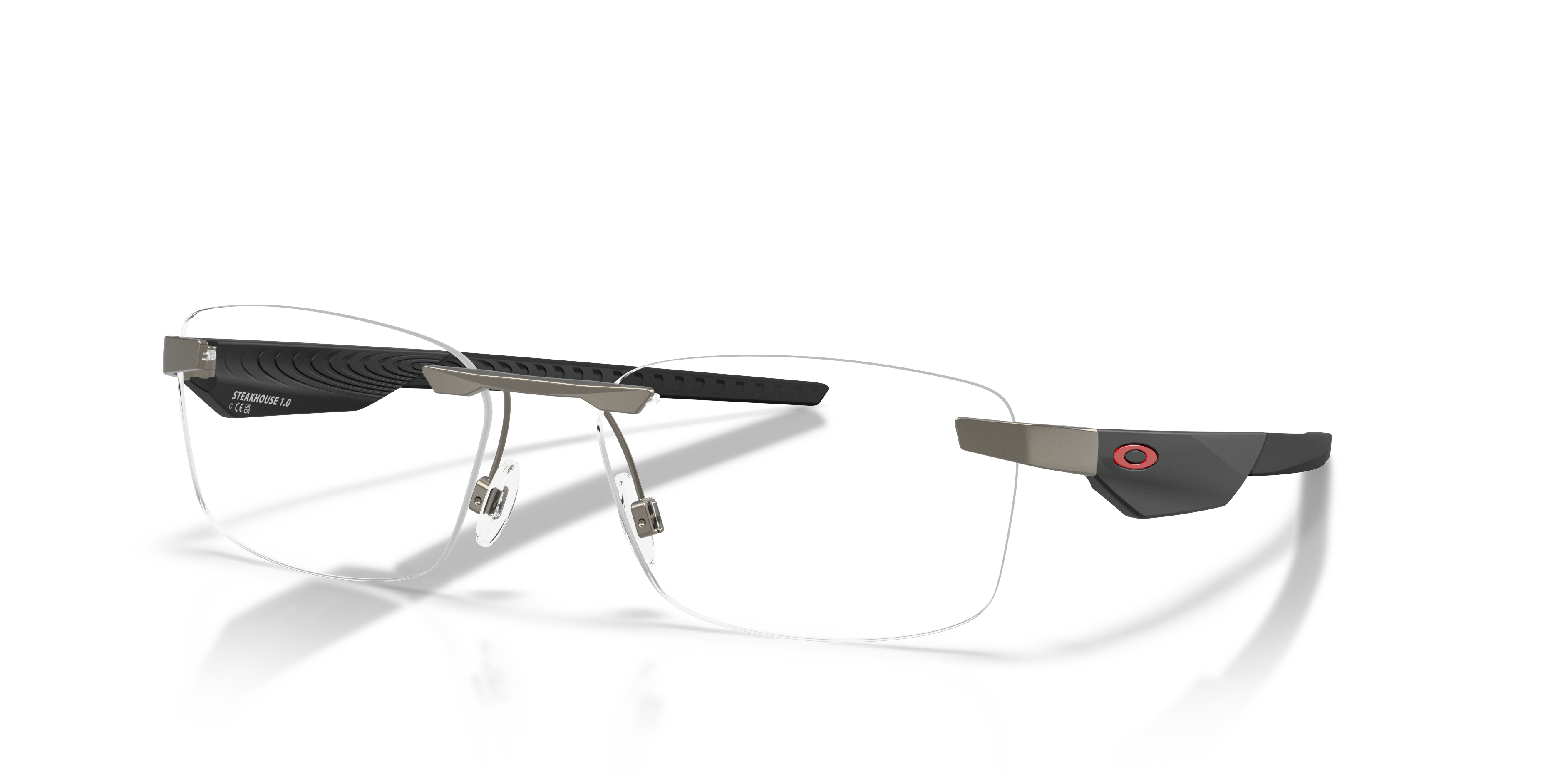 Oakley OX3126 Steakhouse 1.0 Unisex Rectangle Eyeglass Frames - Satin Black Frame