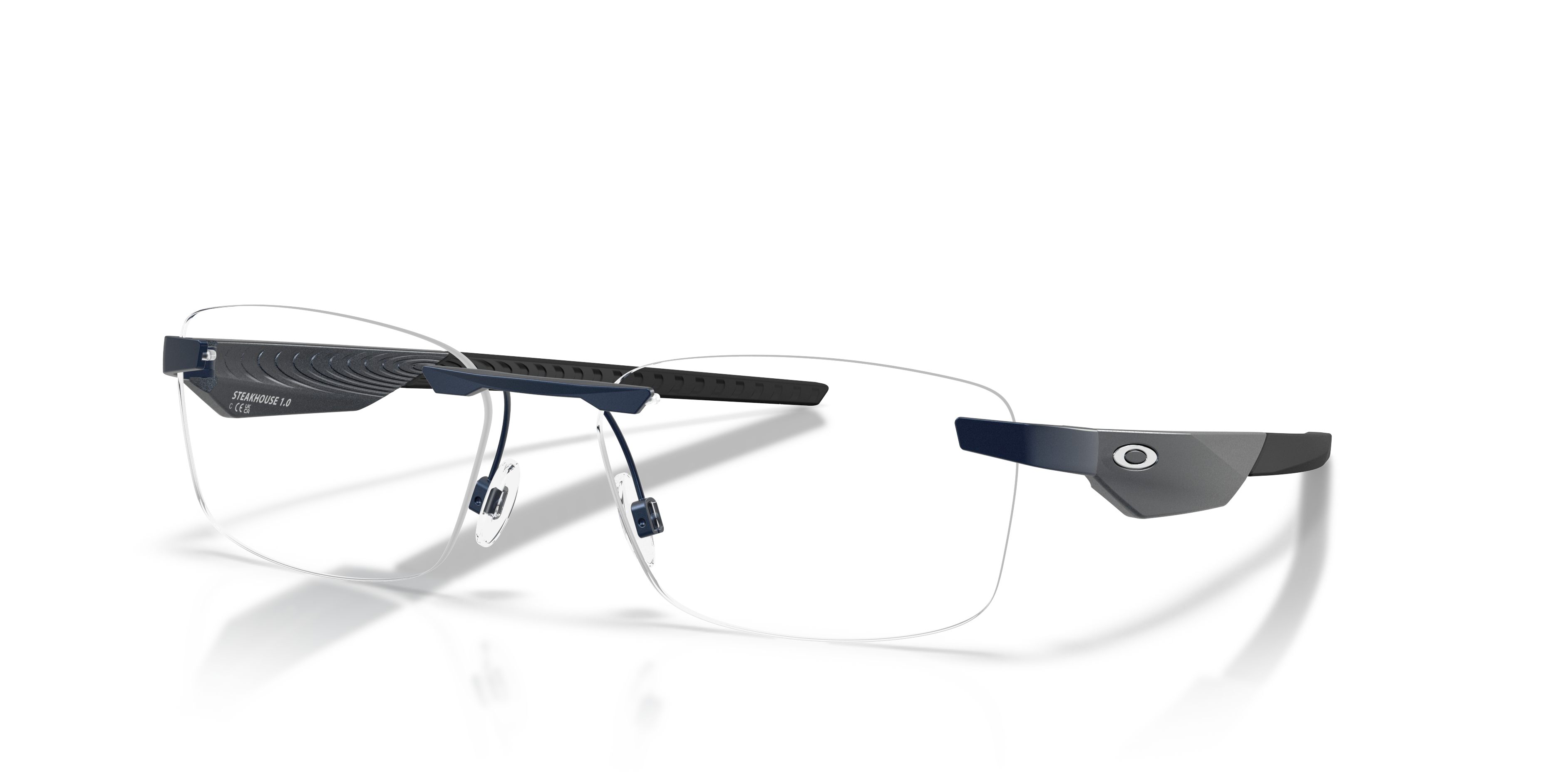 Oakley OX3126 Steakhouse 1.0 Unisex Rectangle Eyeglass Frames - Satin Black Frame