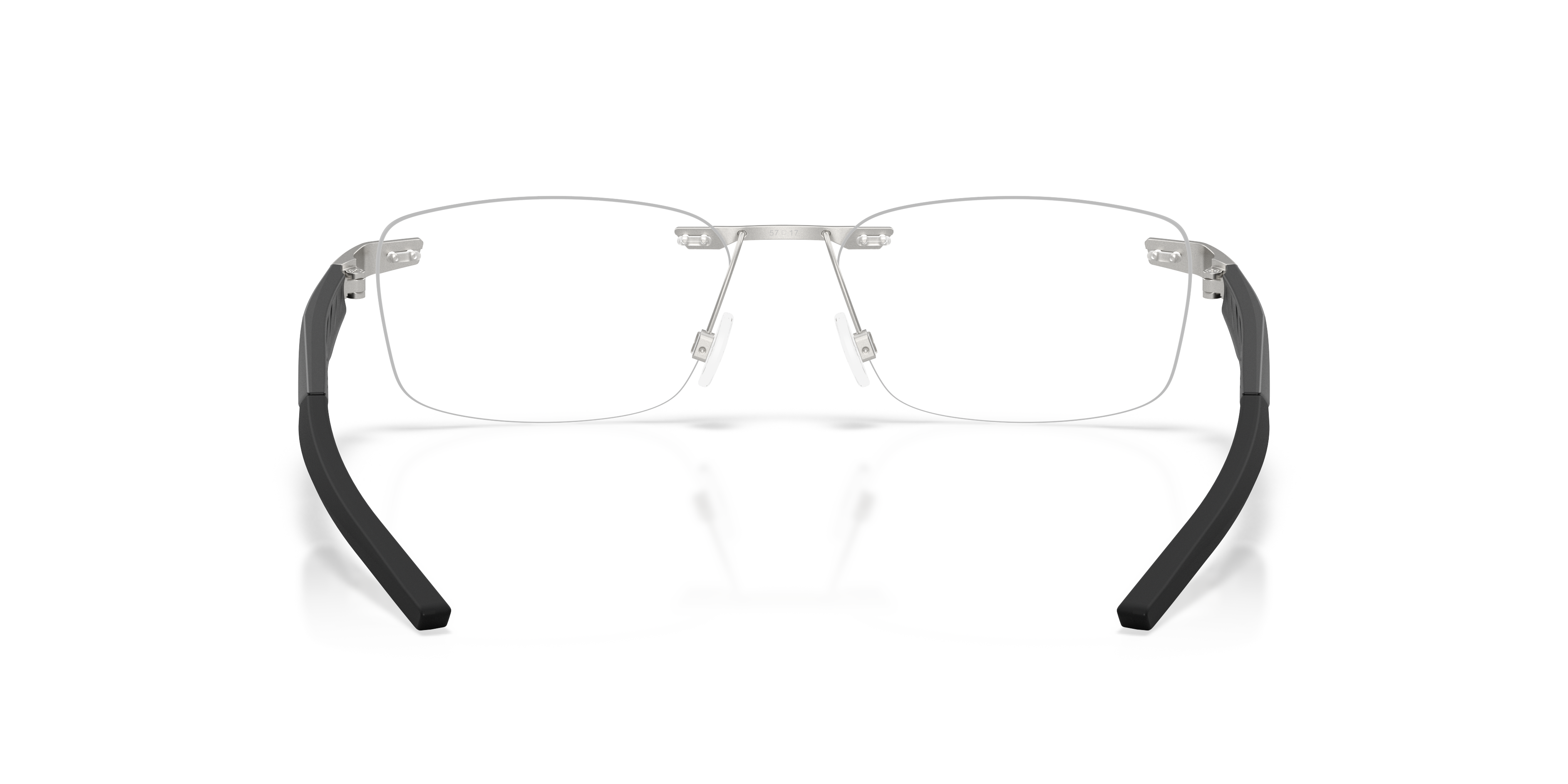 Oakley OX3126 Steakhouse 1.0 Unisex Rectangle Eyeglass Frames - Satin Chrome Frame