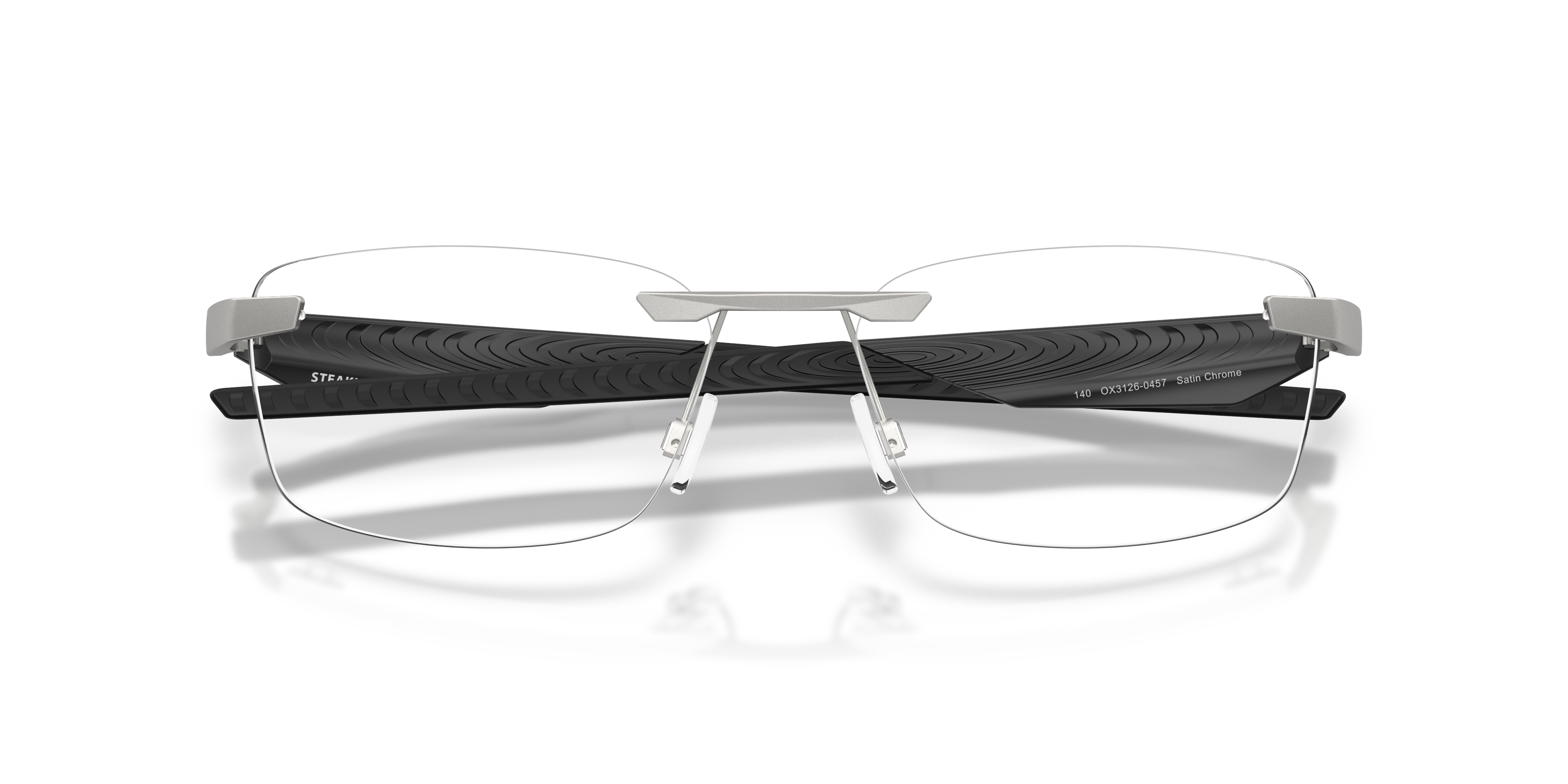 Oakley OX3126 Steakhouse 1.0 Unisex Rectangle Eyeglass Frames - Satin Black Frame