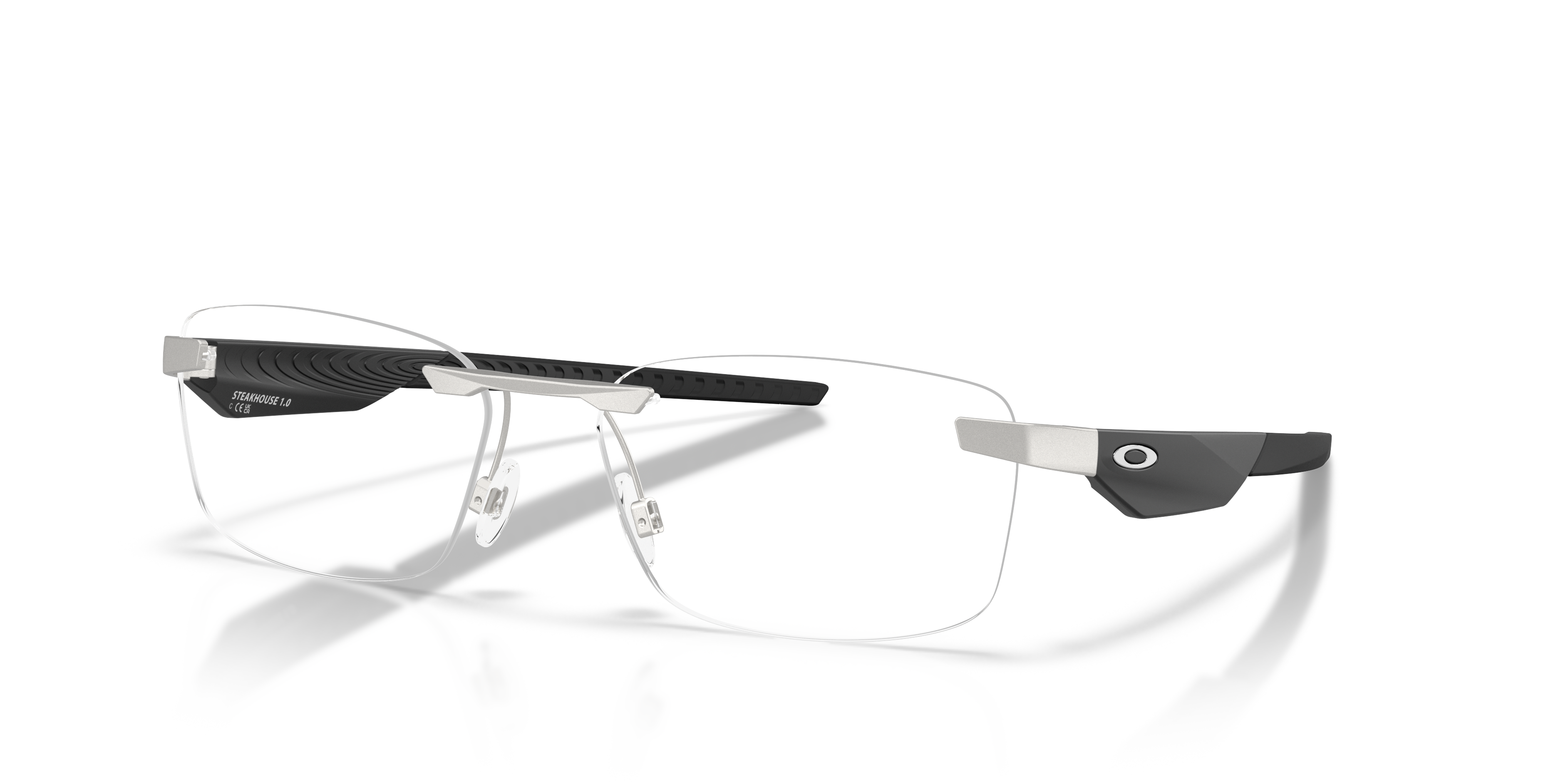 Oakley OX3126 Steakhouse 1.0 Unisex Rectangle Eyeglass Frames - Satin Black Frame
