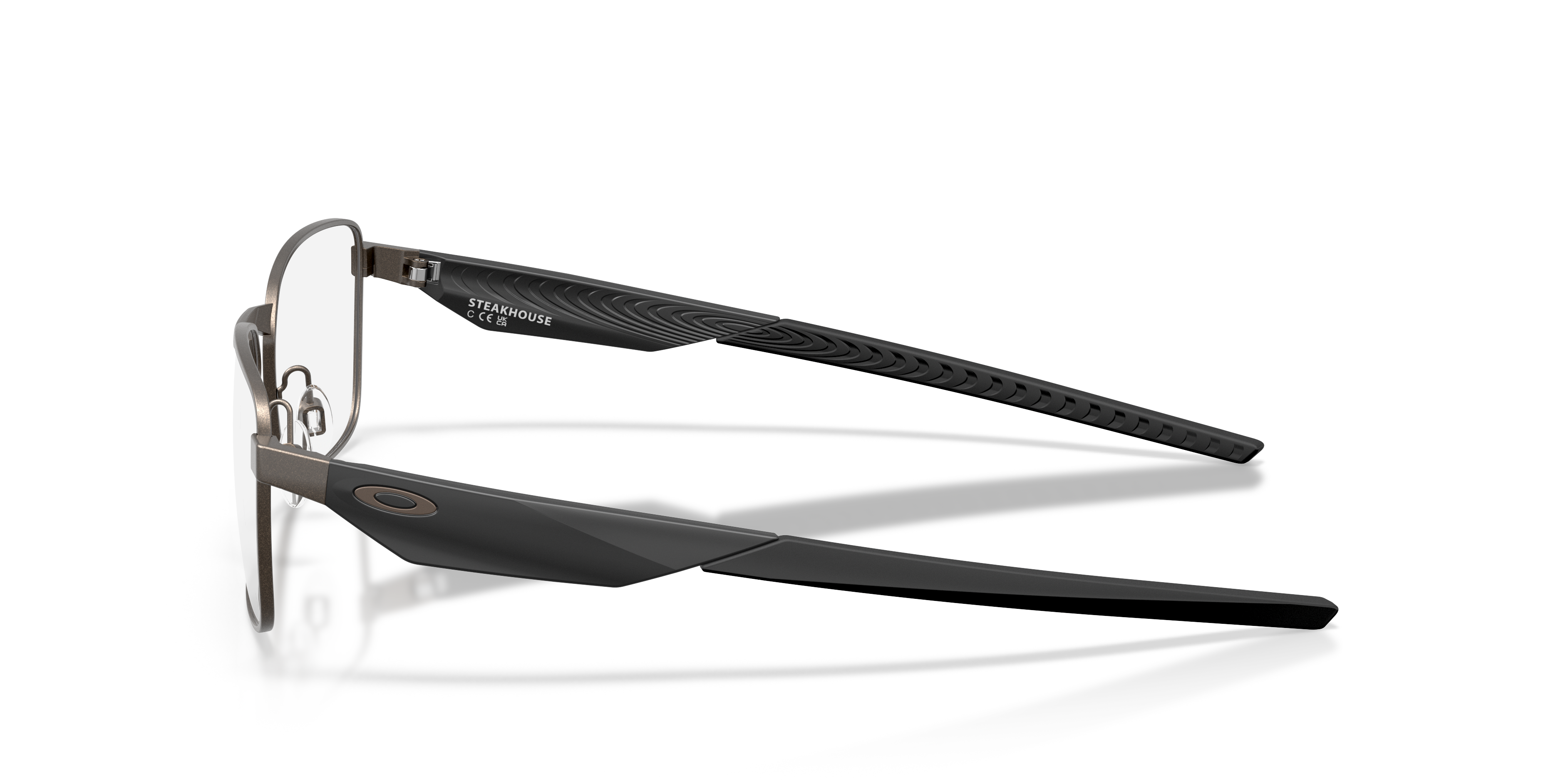 Oakley OX3140 Steakhouse Unisex Rectangle Eyeglass Frames - Satin Black Frame