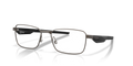 Oakley OX3140 Steakhouse Unisex Rectangle Eyeglass Frames - Satin Lead Frame