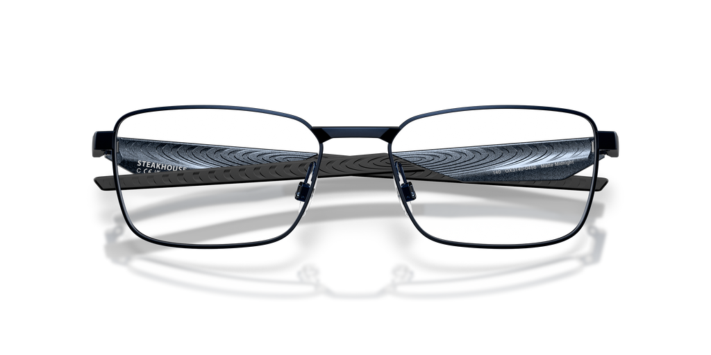 Oakley OX3140 Steakhouse Unisex Rectangle Eyeglass Frames - Satin Black Frame