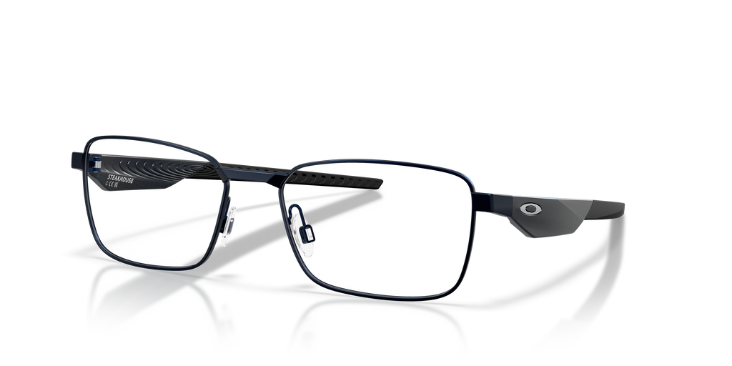 Oakley OX3140 Steakhouse Unisex Rectangle Eyeglass Frames - Matte Midnight Frame