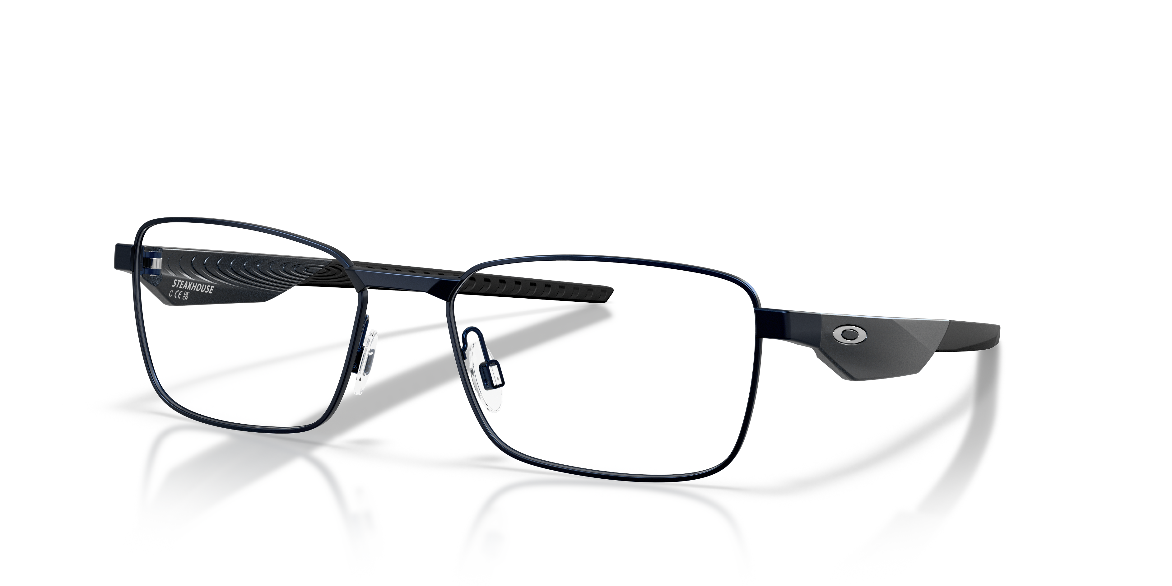 Oakley OX3140 Steakhouse Unisex Rectangle Eyeglass Frames - Matte Midnight Frame