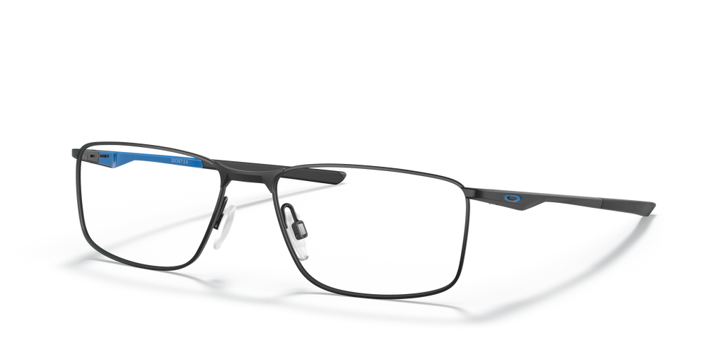 Oakley OX3217 Socket 5.0 Cobalt Collection Men's Rectangle Eyeglass Frames - Satin Black Frame