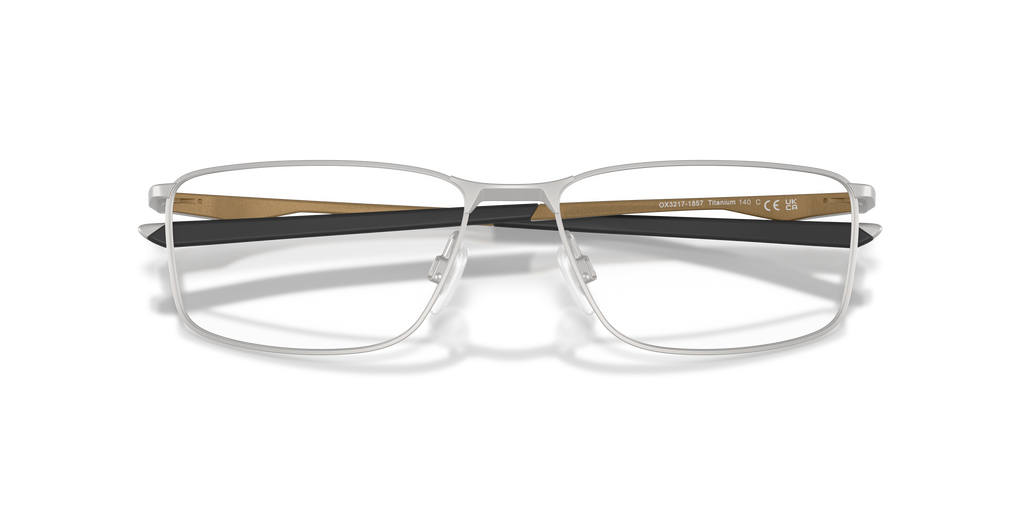 Oakley OX3217 Socket 5.0 Alloy Collection Men's Rectangle Eyeglass Frames - Titanium Frame
