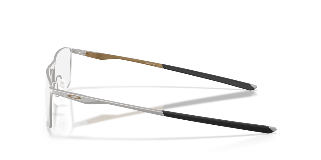 Oakley OX3217 Socket 5.0 Alloy Collection Men's Rectangle Eyeglass Frames - Titanium Frame