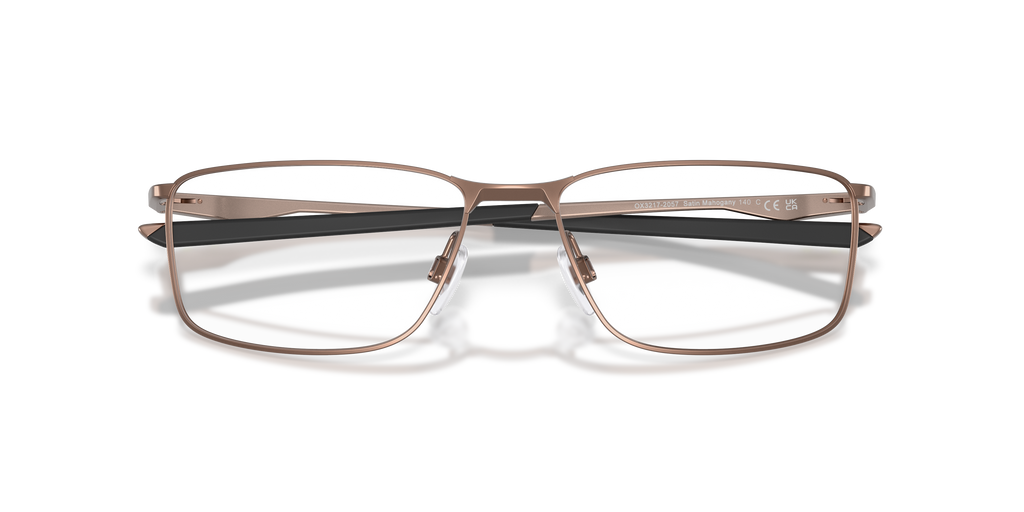 Oakley OX3217 Socket 5.0 Limitless Collection Men's Rectangle Eyeglass Frames - Mahogany Frame