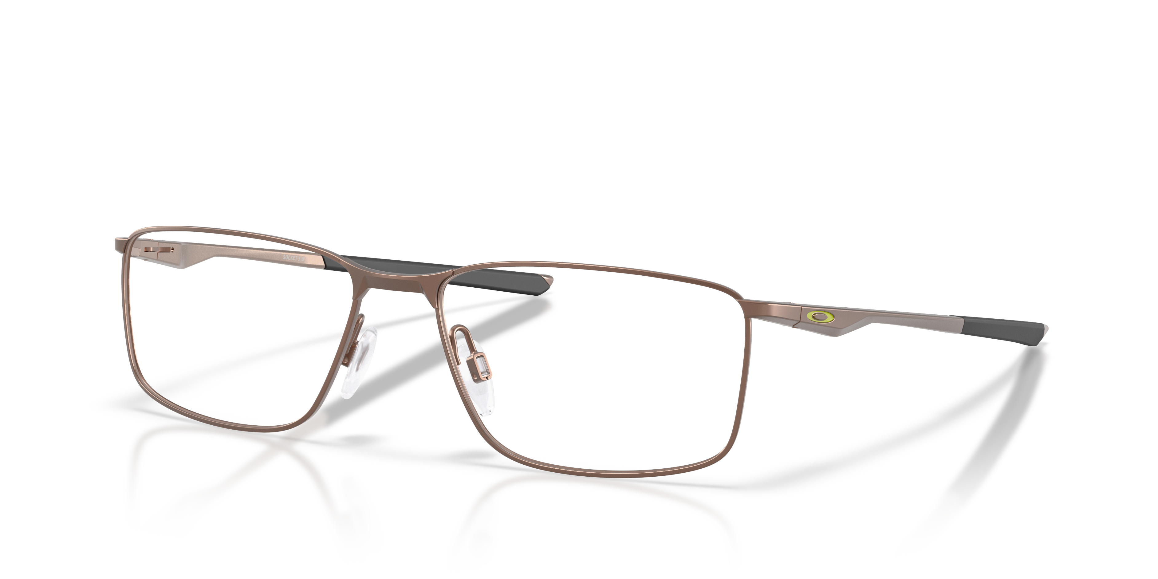 Oakley OX3217 Socket 5.0 Limitless Collection Men's Rectangle Eyeglass Frames - Mahogany Frame