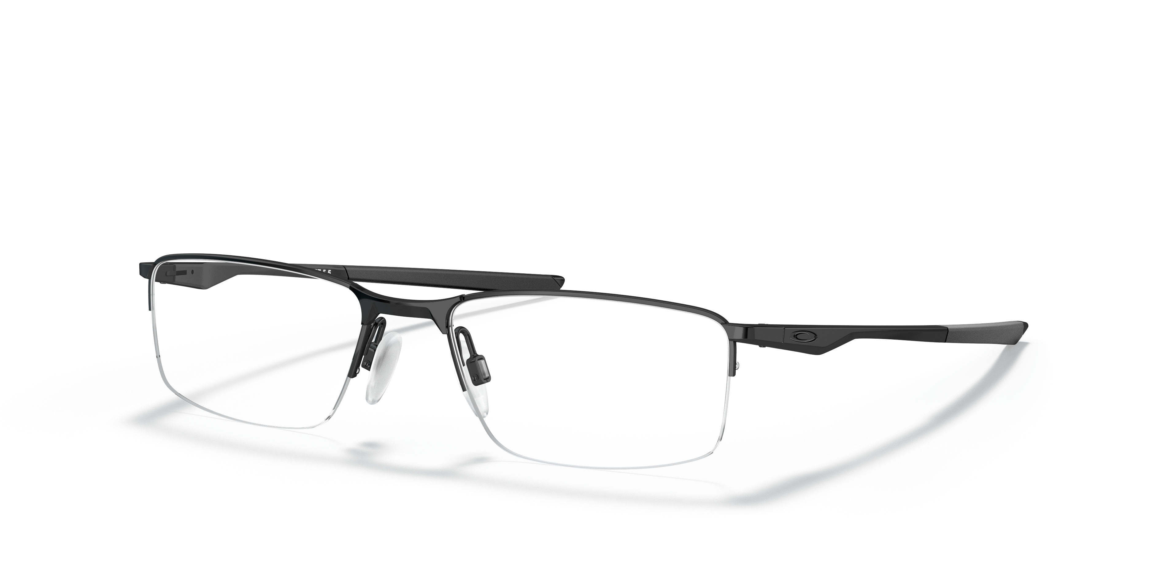 Oakley OX3218 Socket 5.5 Men's Rectangle Eyeglass Frames - Polished Black Frame