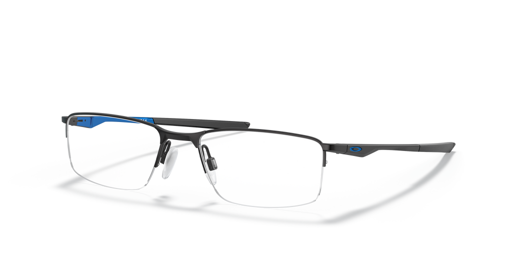 Oakley OX3218 Socket 5.5 Cobalt Collection Men's Rectangle Eyeglass Frames - Satin Black Frame