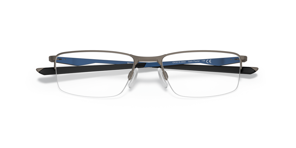 Oakley OX3218 Socket 5.5 Men's Rectangle Eyeglass Frames - Matte Midnight Frame