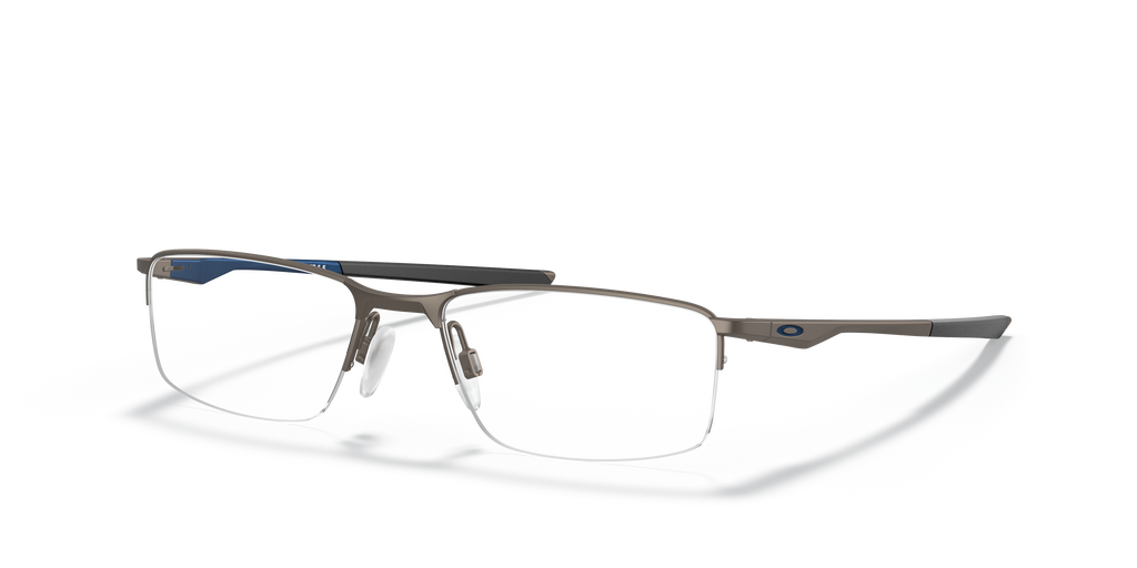 Oakley OX3218 Socket 5.5 Men's Rectangle Eyeglass Frames - Pewter Frame