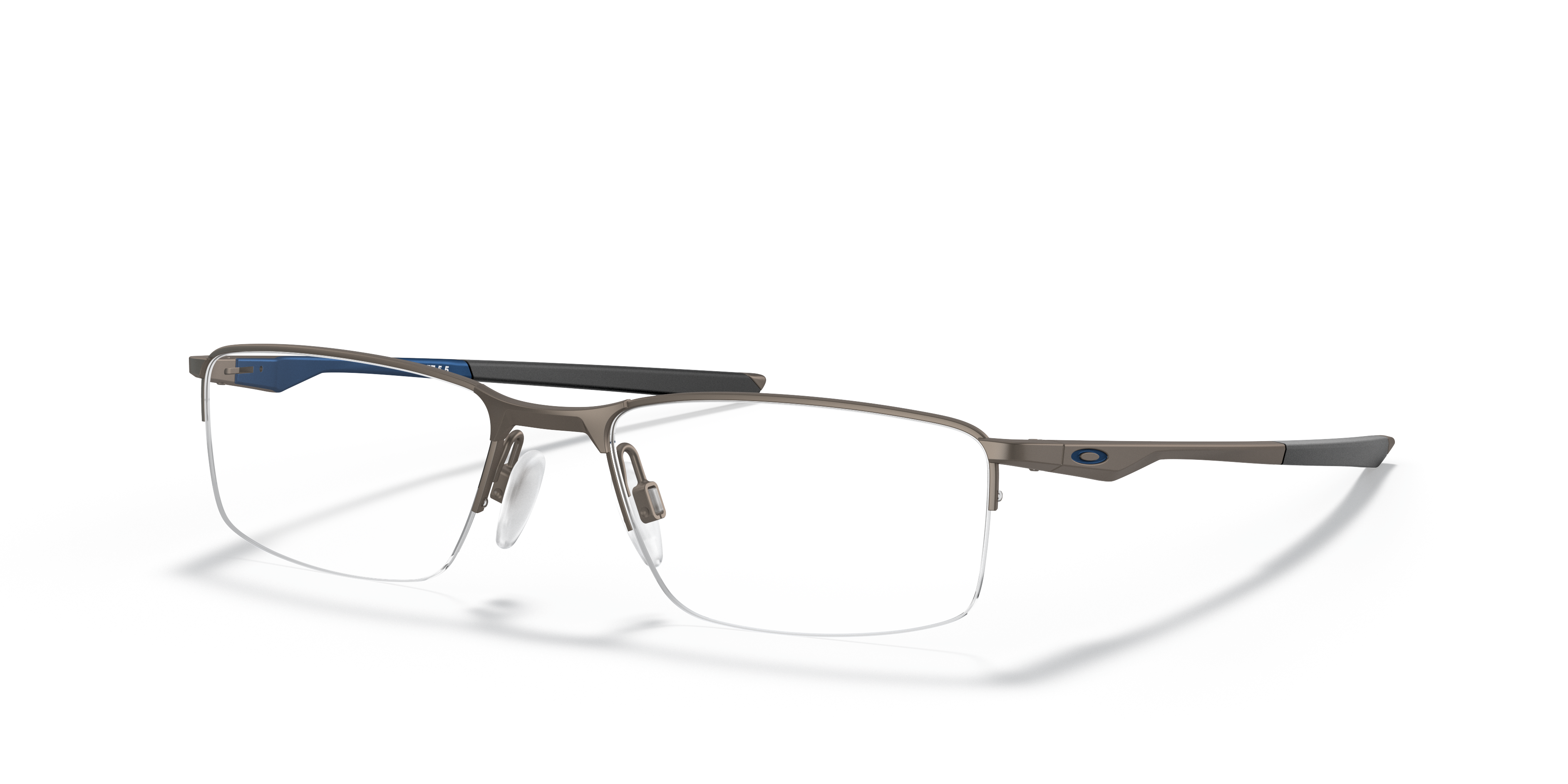 Oakley OX3218 Socket 5.5 Men's Rectangle Eyeglass Frames - Pewter Frame