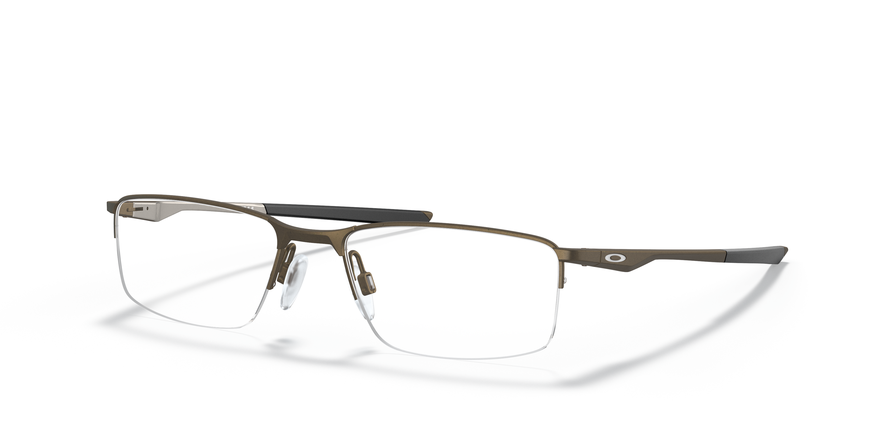 Oakley OX3218 Socket 5.5 Men's Rectangle Eyeglass Frames - Pewter Frame