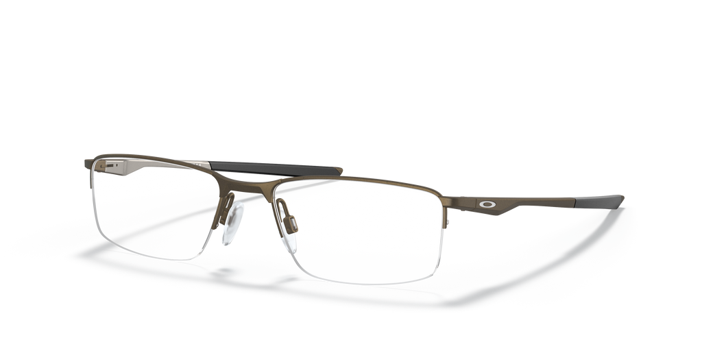 Oakley OX3218 Socket 5.5 Men's Rectangle Eyeglass Frames - Satin Lead Frame