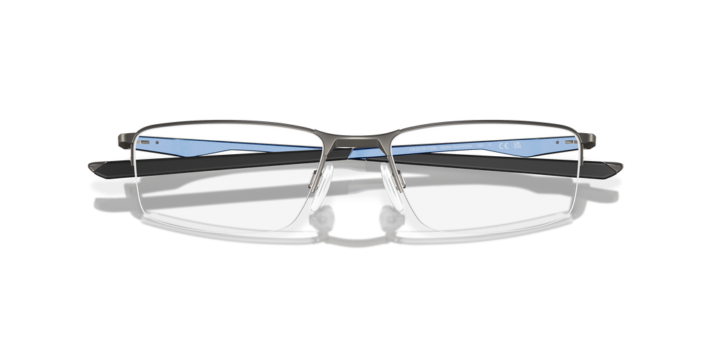 Oakley OX3218 Socket 5.5 Men's Rectangle Eyeglass Frames - Polished Black Frame