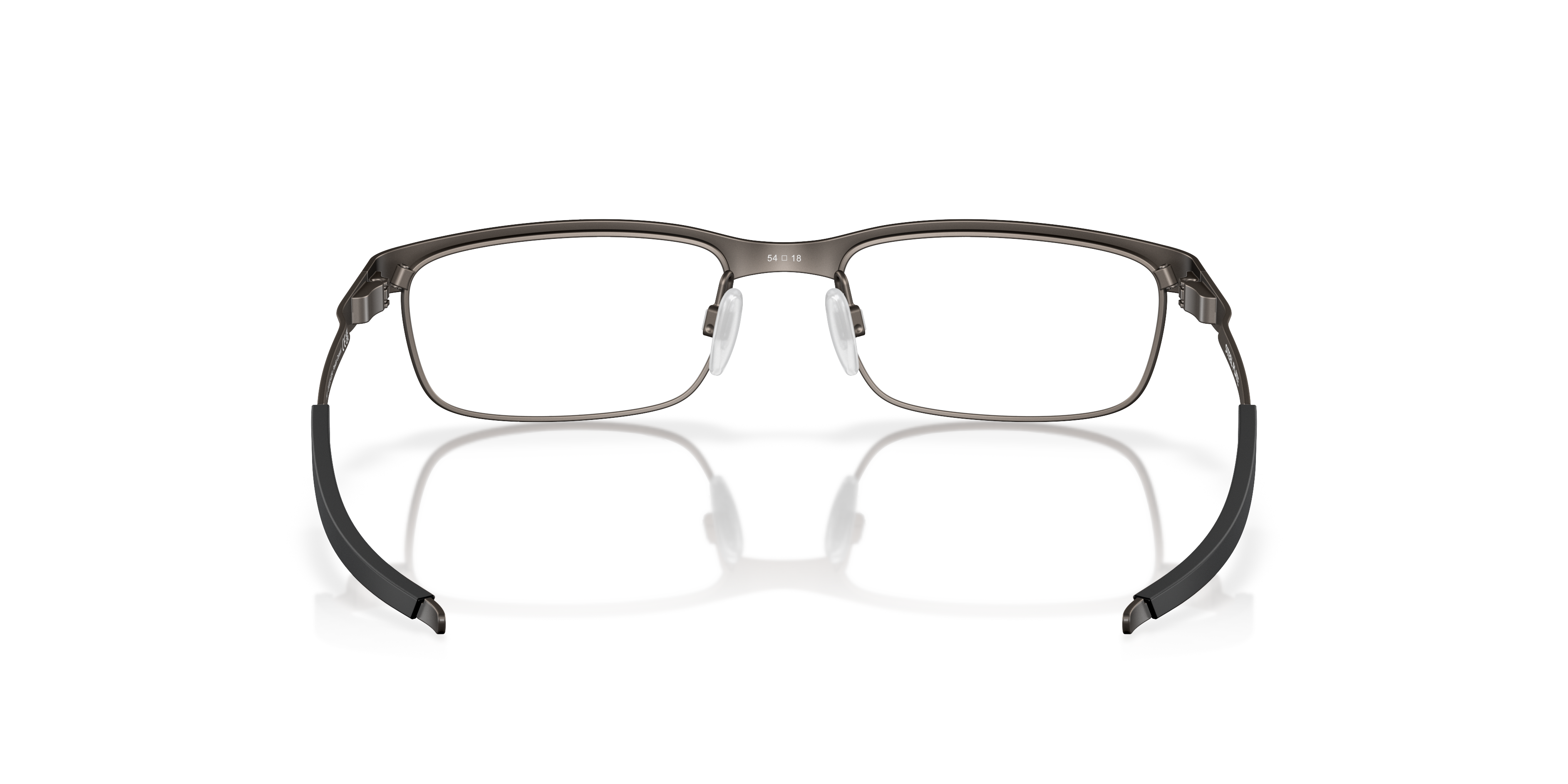 Oakley OX3222 Steel Plate Men's Rectangle Eyeglass Frames - Powder Midnight Frame