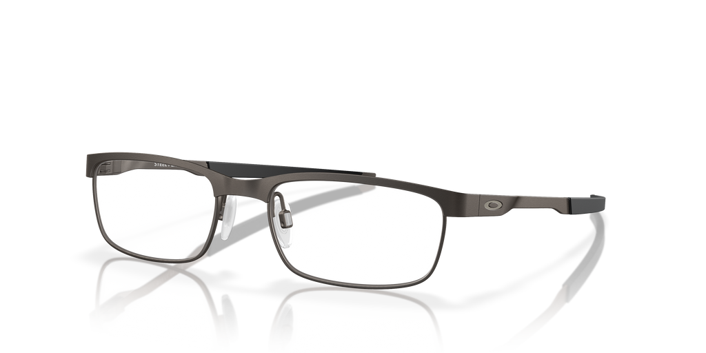 Oakley OX3222 Steel Plate Men's Rectangle Eyeglass Frames - Powder Cement Frame