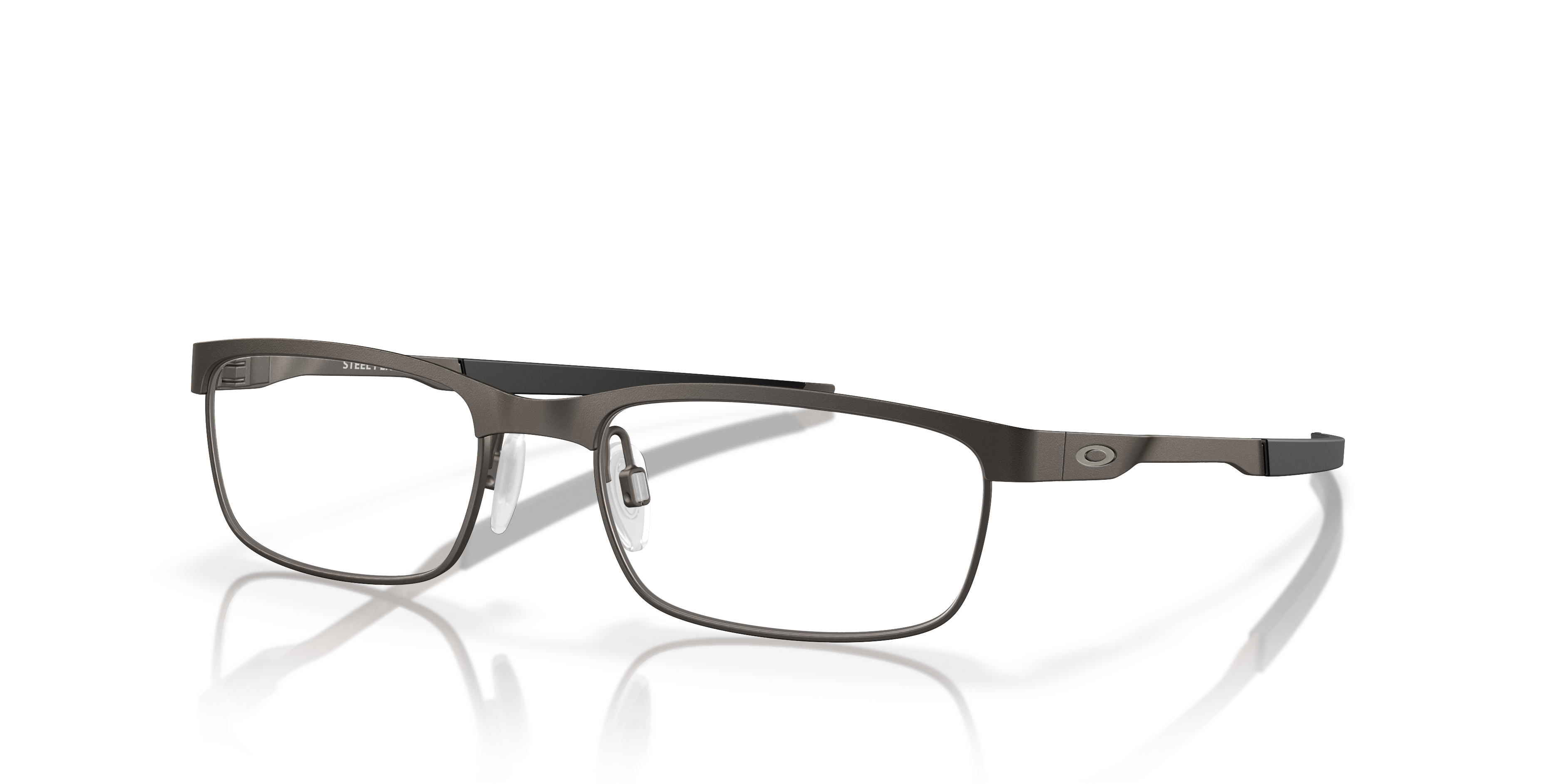 Oakley OX3222 Steel Plate Men's Rectangle Eyeglass Frames - Powder Cement Frame
