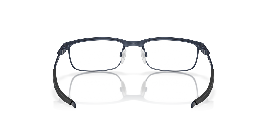 Oakley OX3222 Steel Plate Men's Rectangle Eyeglass Frames - Powder Midnight Frame