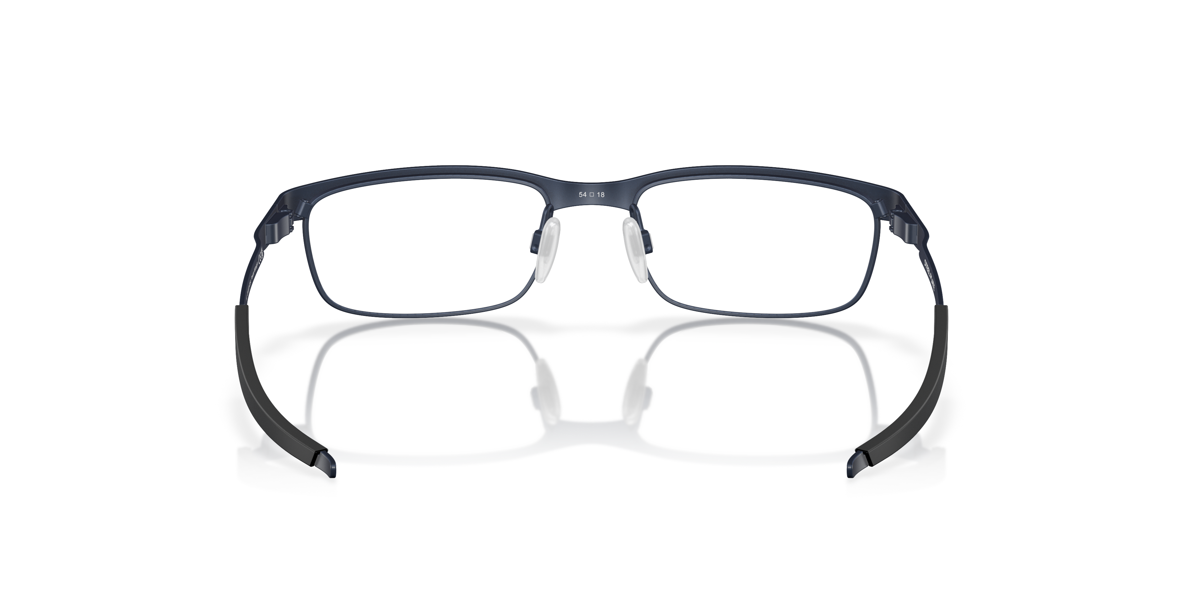 Oakley OX3222 Steel Plate Men's Rectangle Eyeglass Frames - Powder Cement Frame