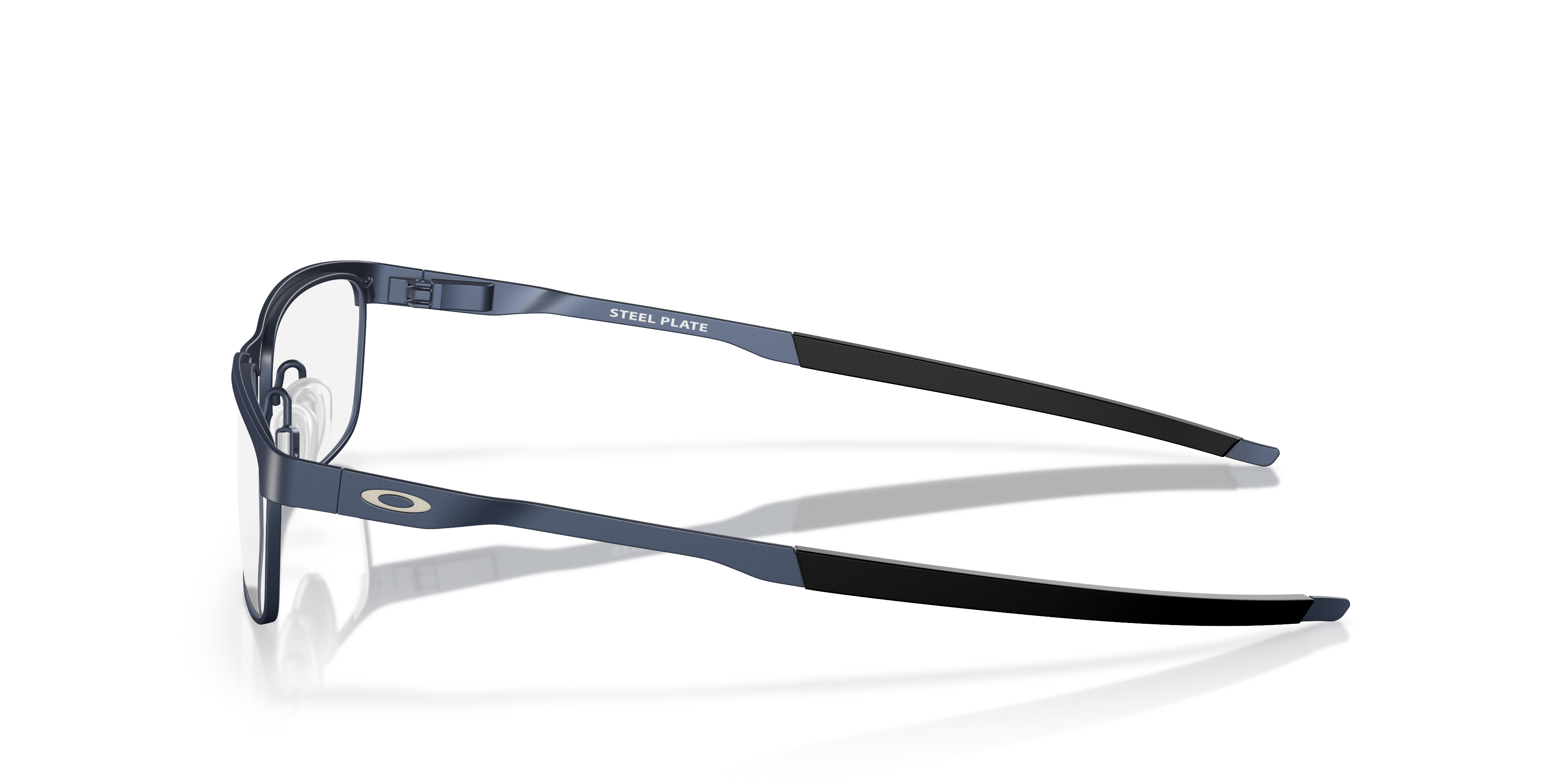 Oakley OX3222 Steel Plate Men's Rectangle Eyeglass Frames - Powder Midnight Frame