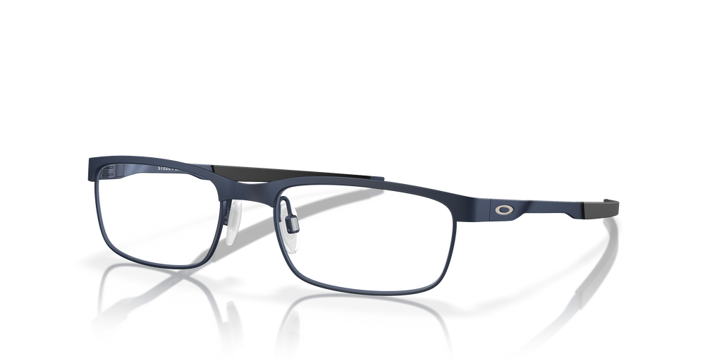 Oakley OX3222 Steel Plate Men's Rectangle Eyeglass Frames - Powder Midnight Frame