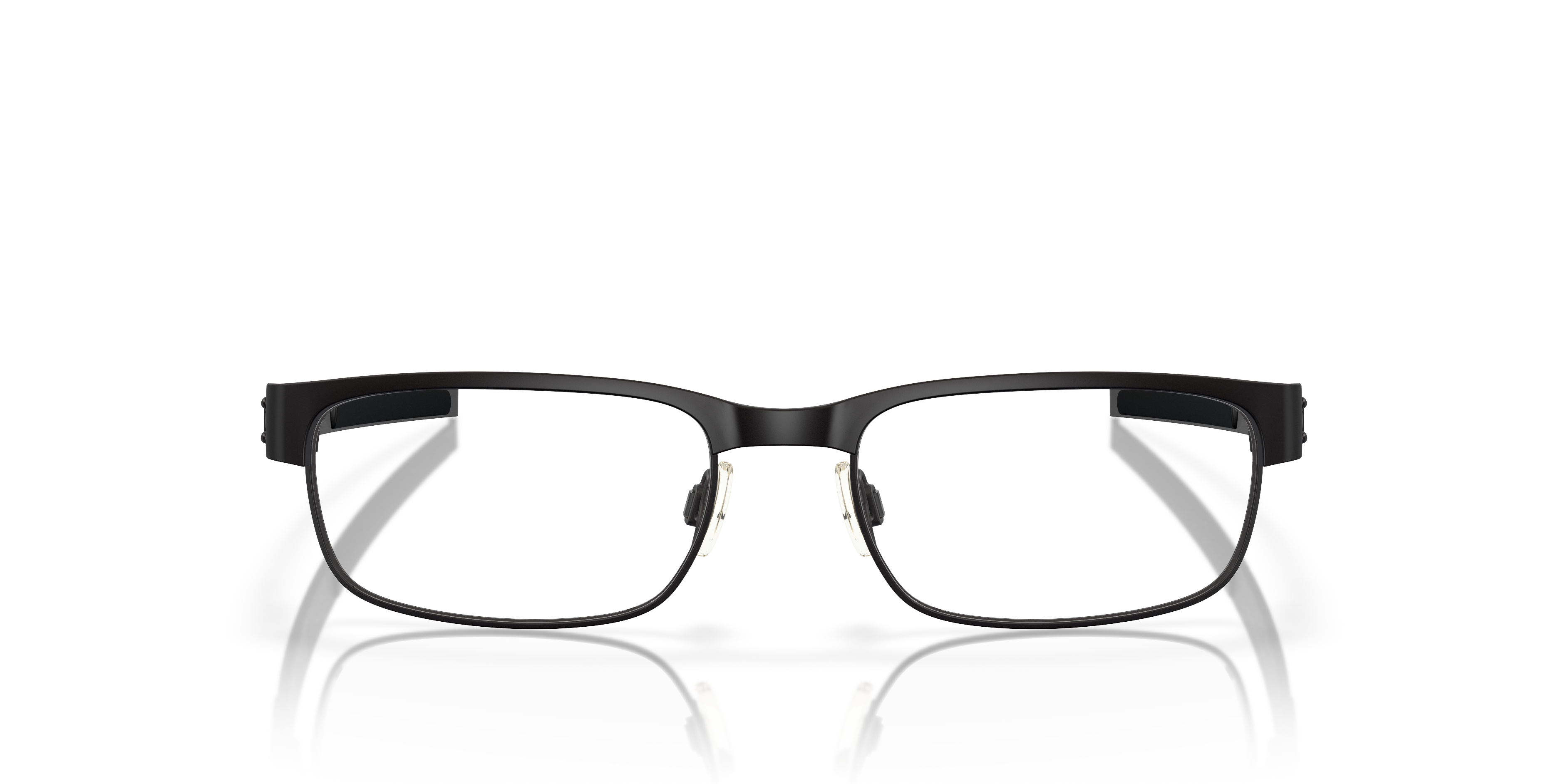 Oakley OX5038 Metal Plate Men's Rectangle Eyeglass Frames - Matte Black Frame